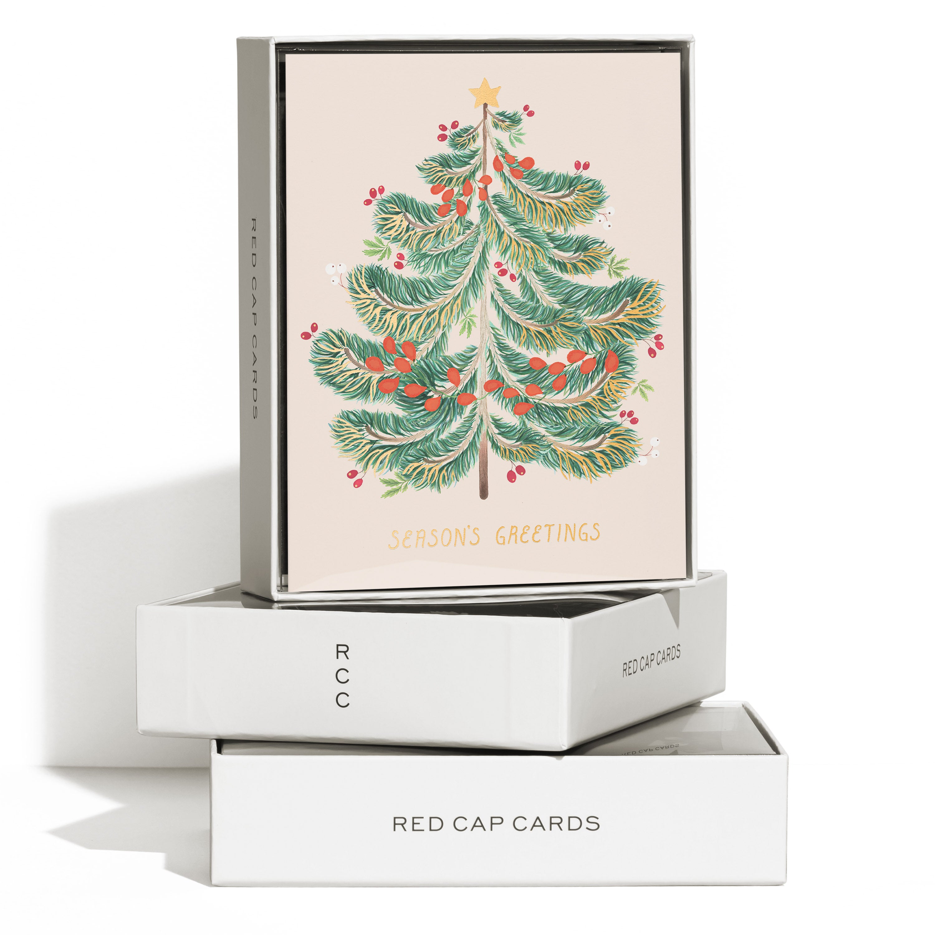 Festive Evergreen greeting card