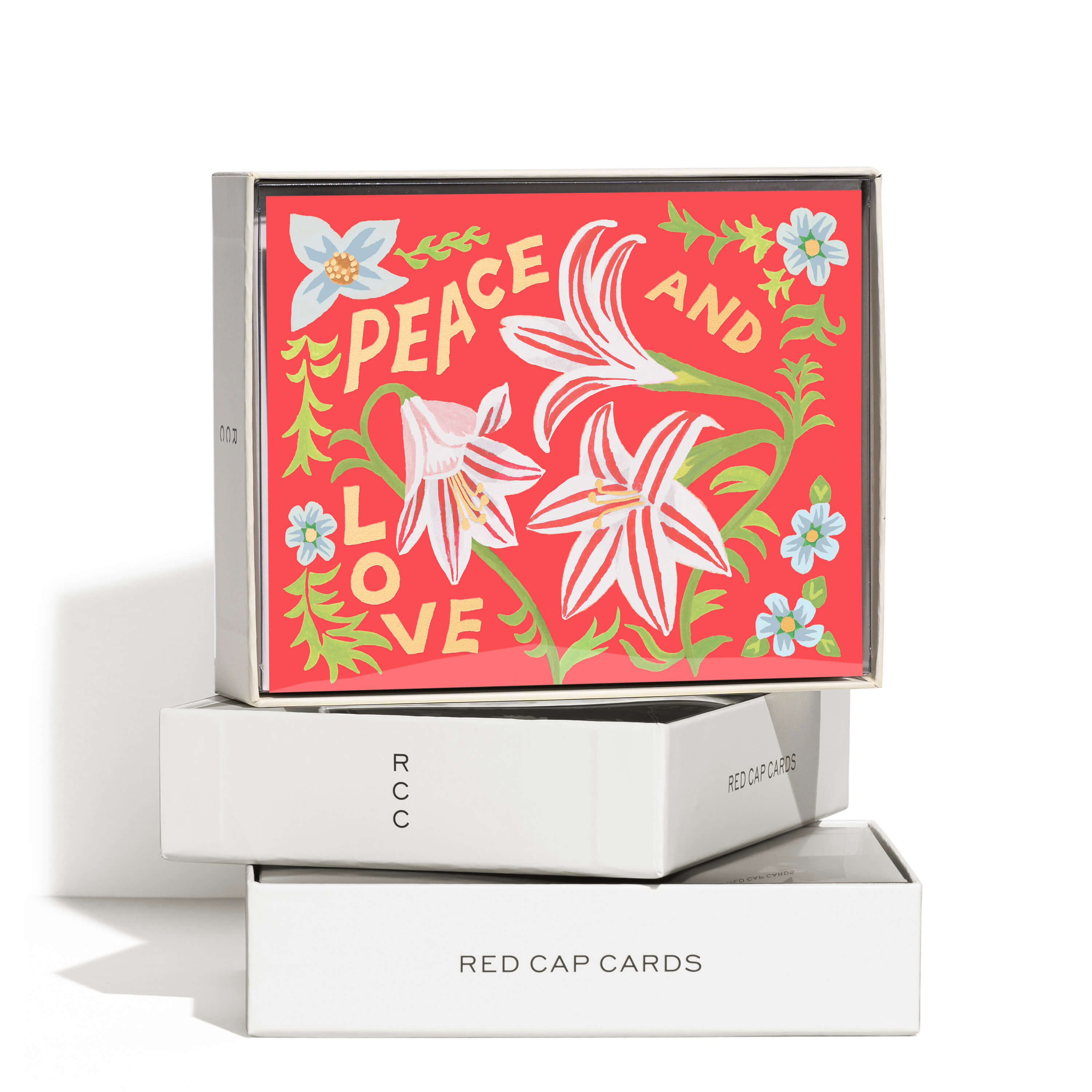 Peace and Love Amaryllis greeting card