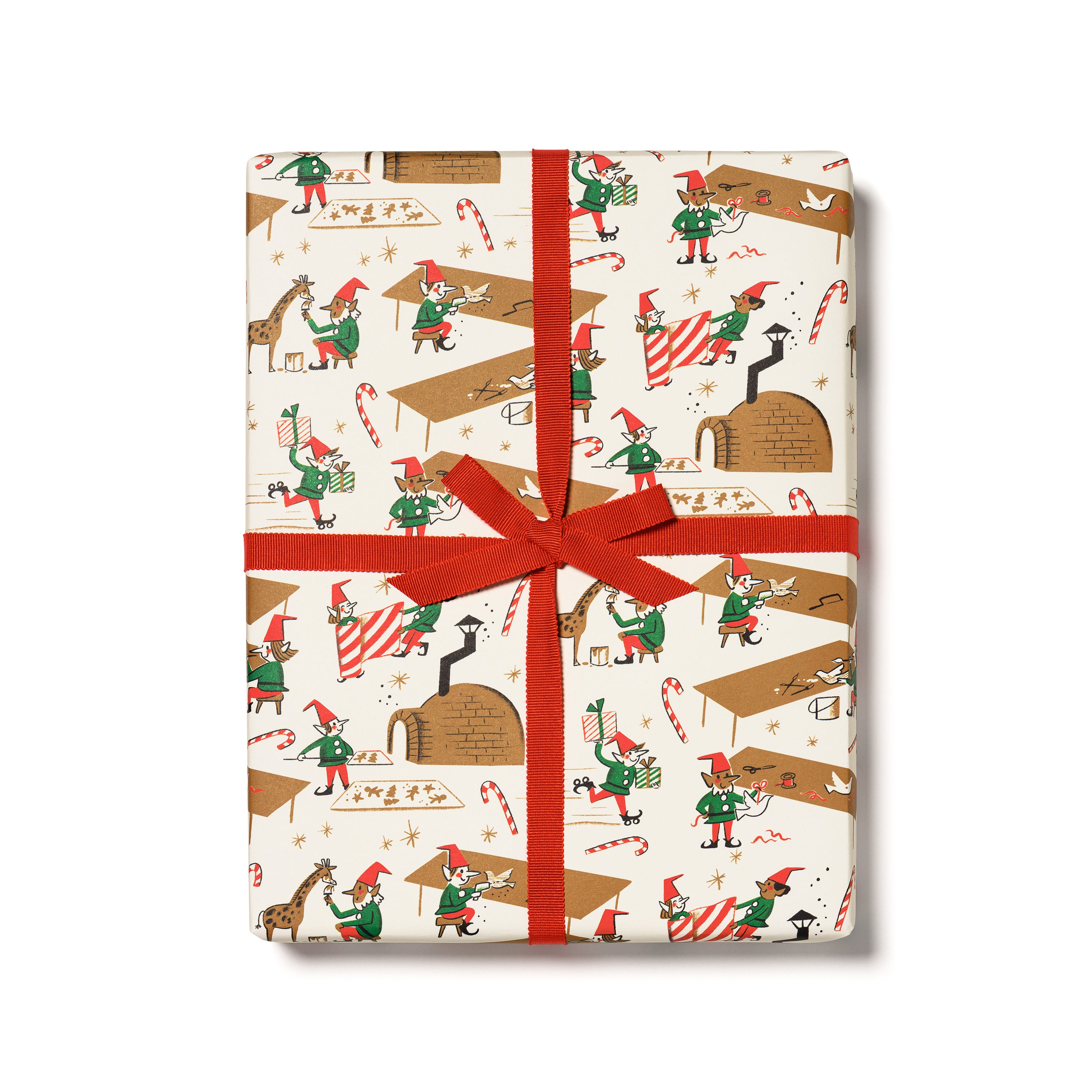 Santa's Workshop wrapping paper