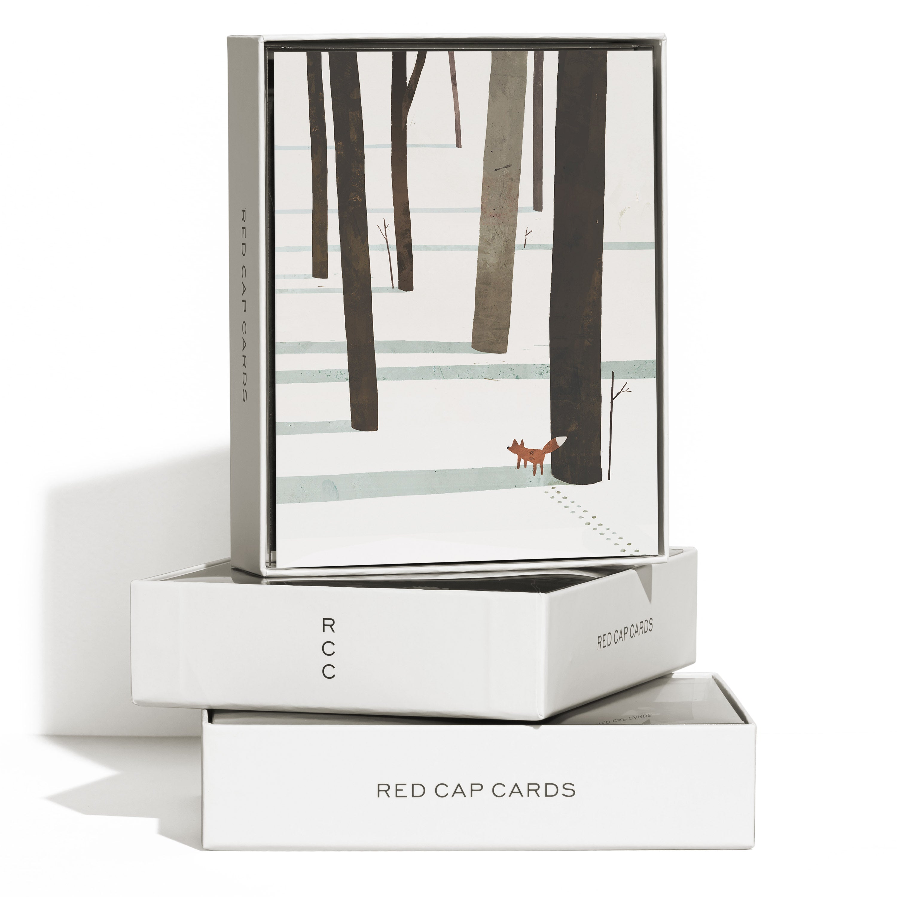 Fox in the Snow greeting card