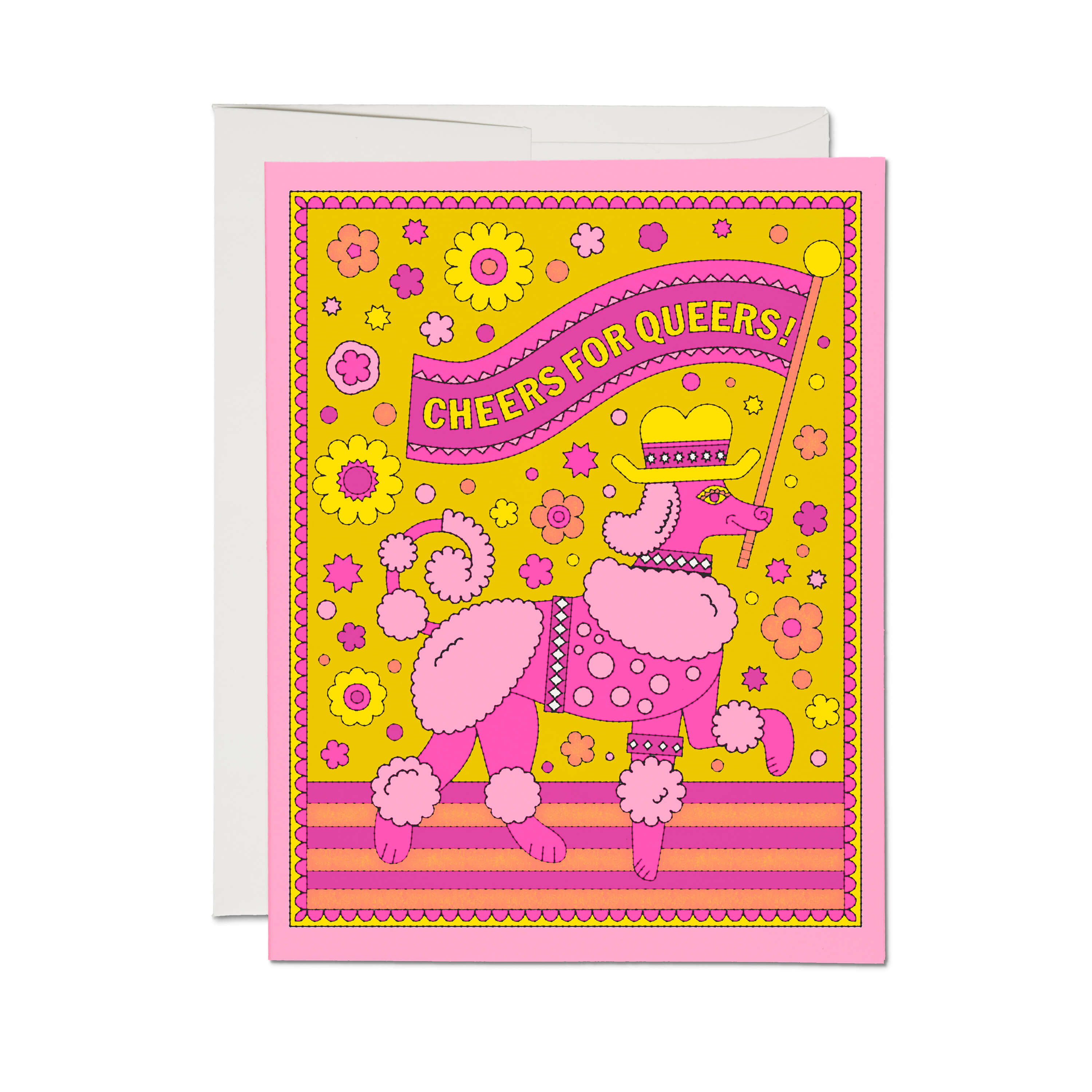 Cheers Queers greeting card Single
