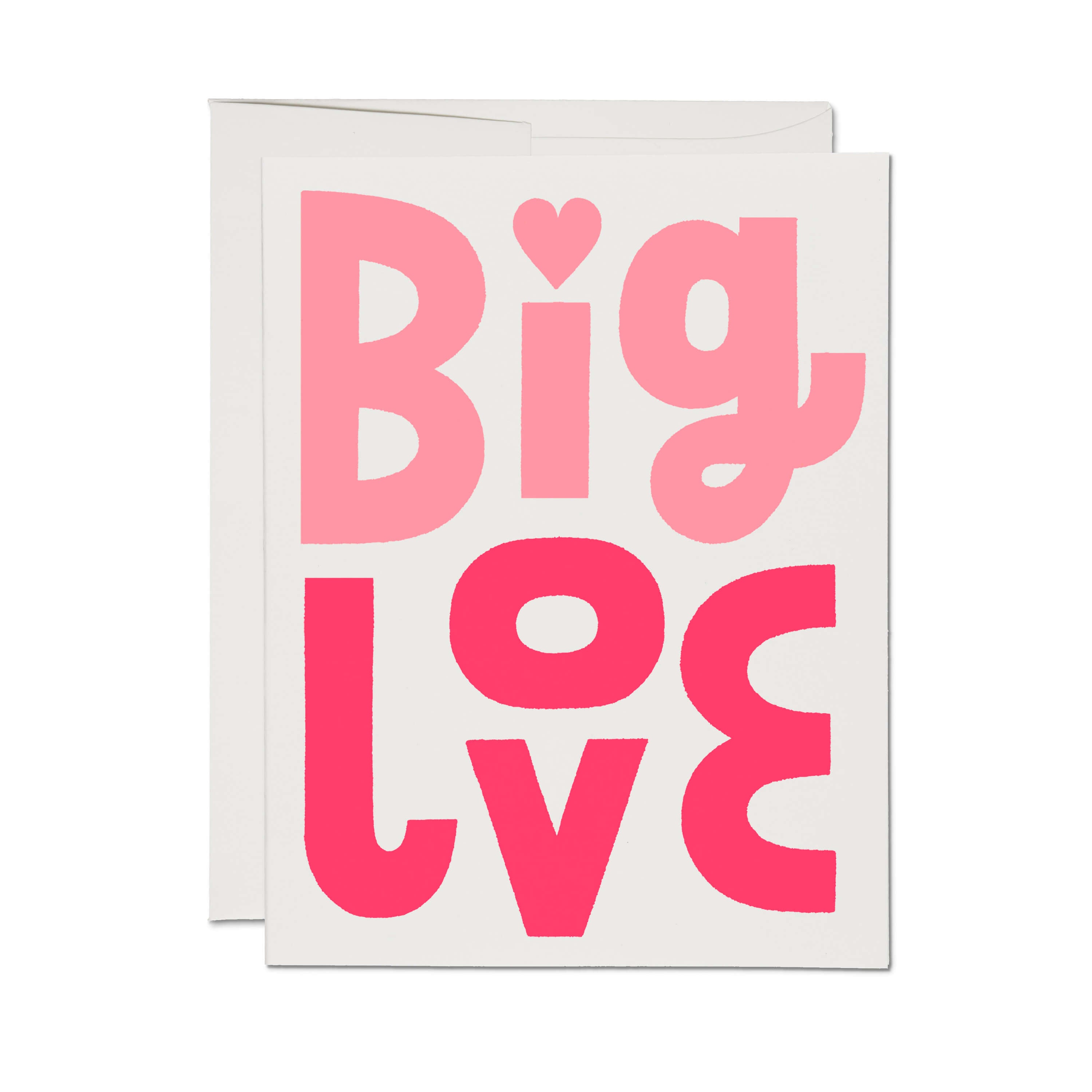 Big Love greeting card Single