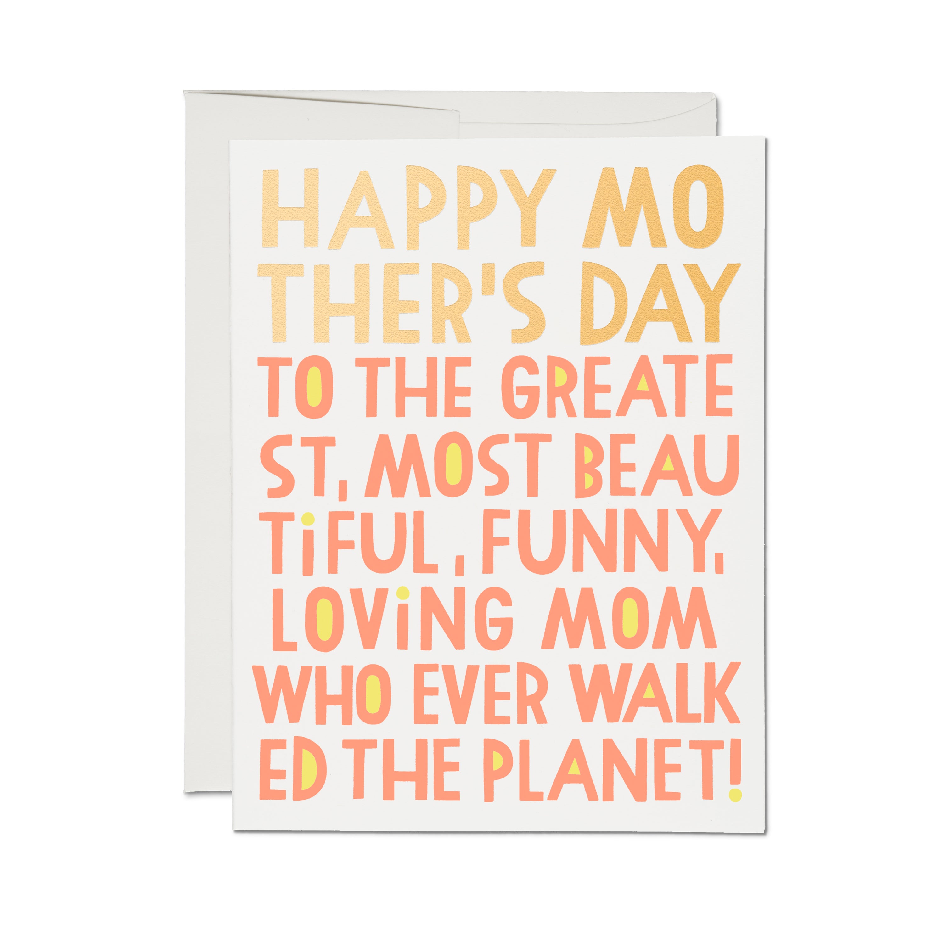 Greatest Mom greeting card