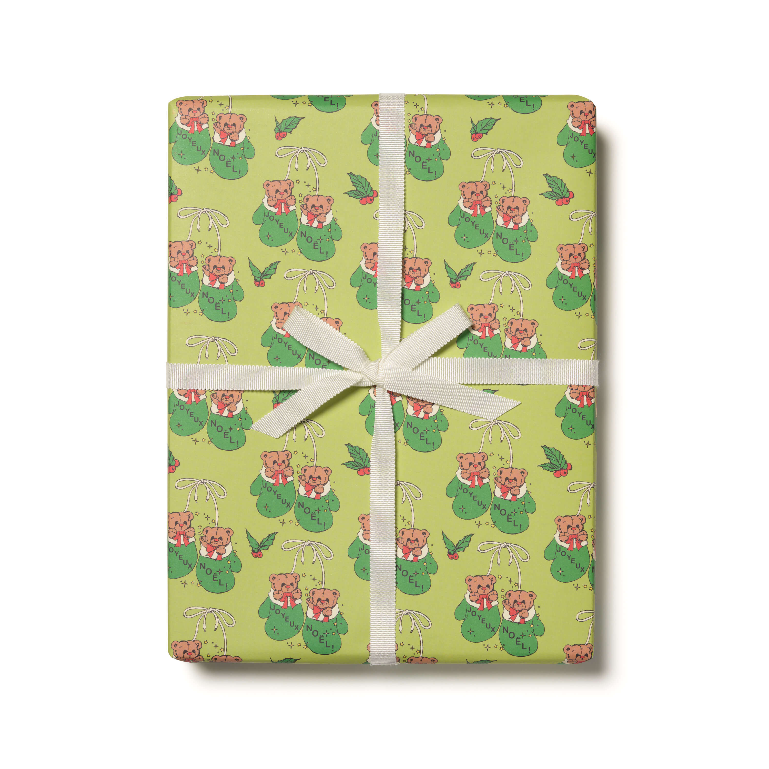 Mitten Bears wrapping paper Single
