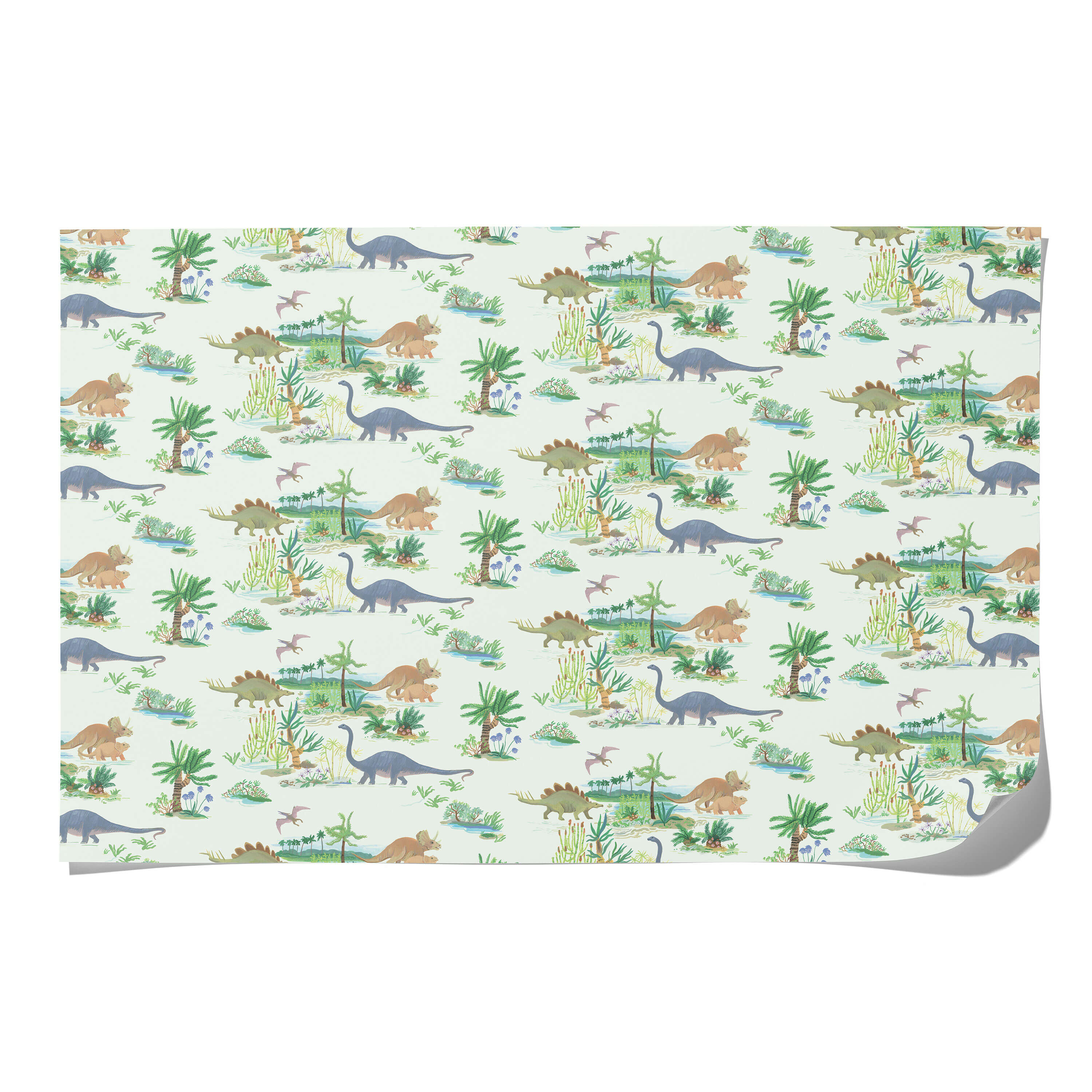 Dinosaurs wrapping paper Single