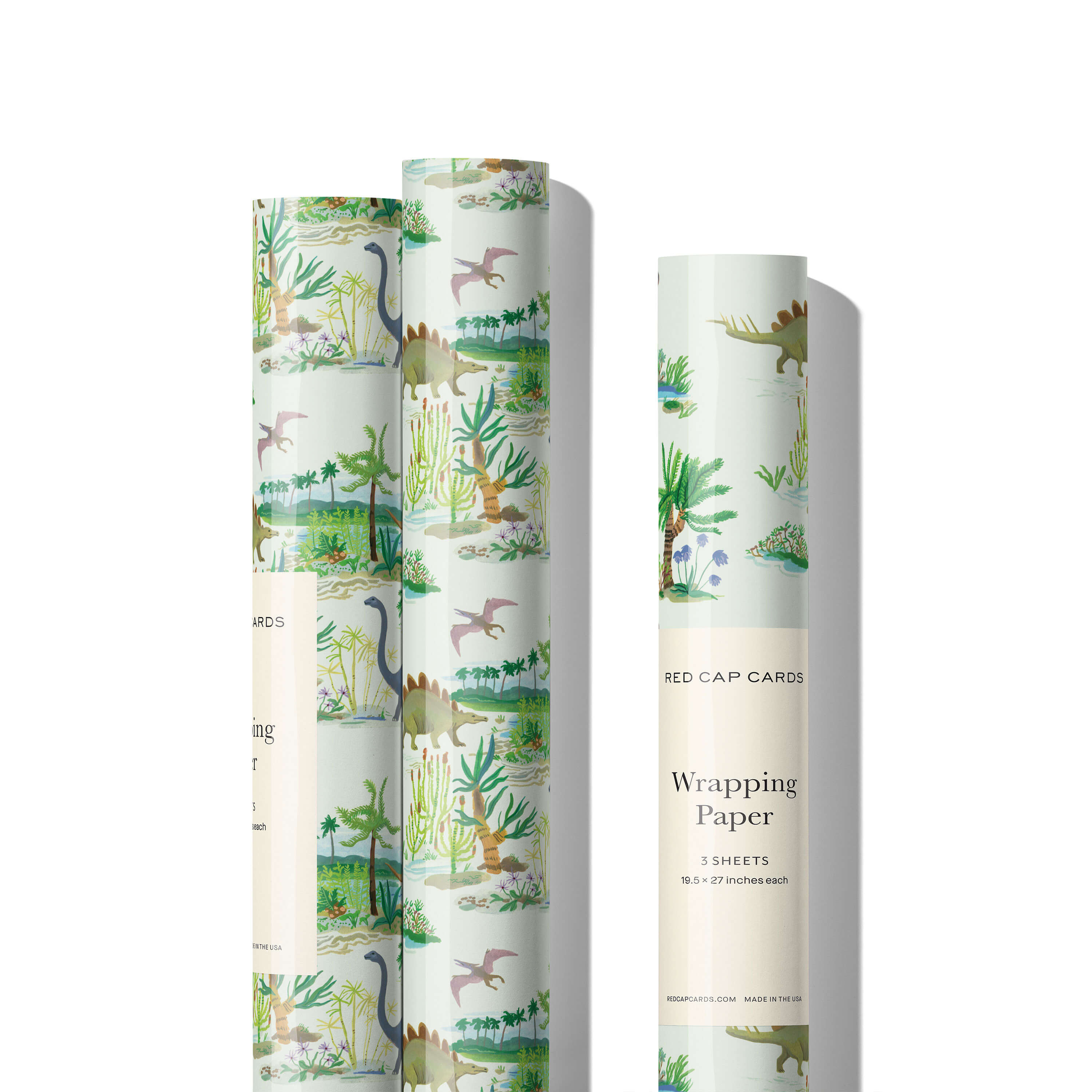 Dinosaurs wrapping paper Single