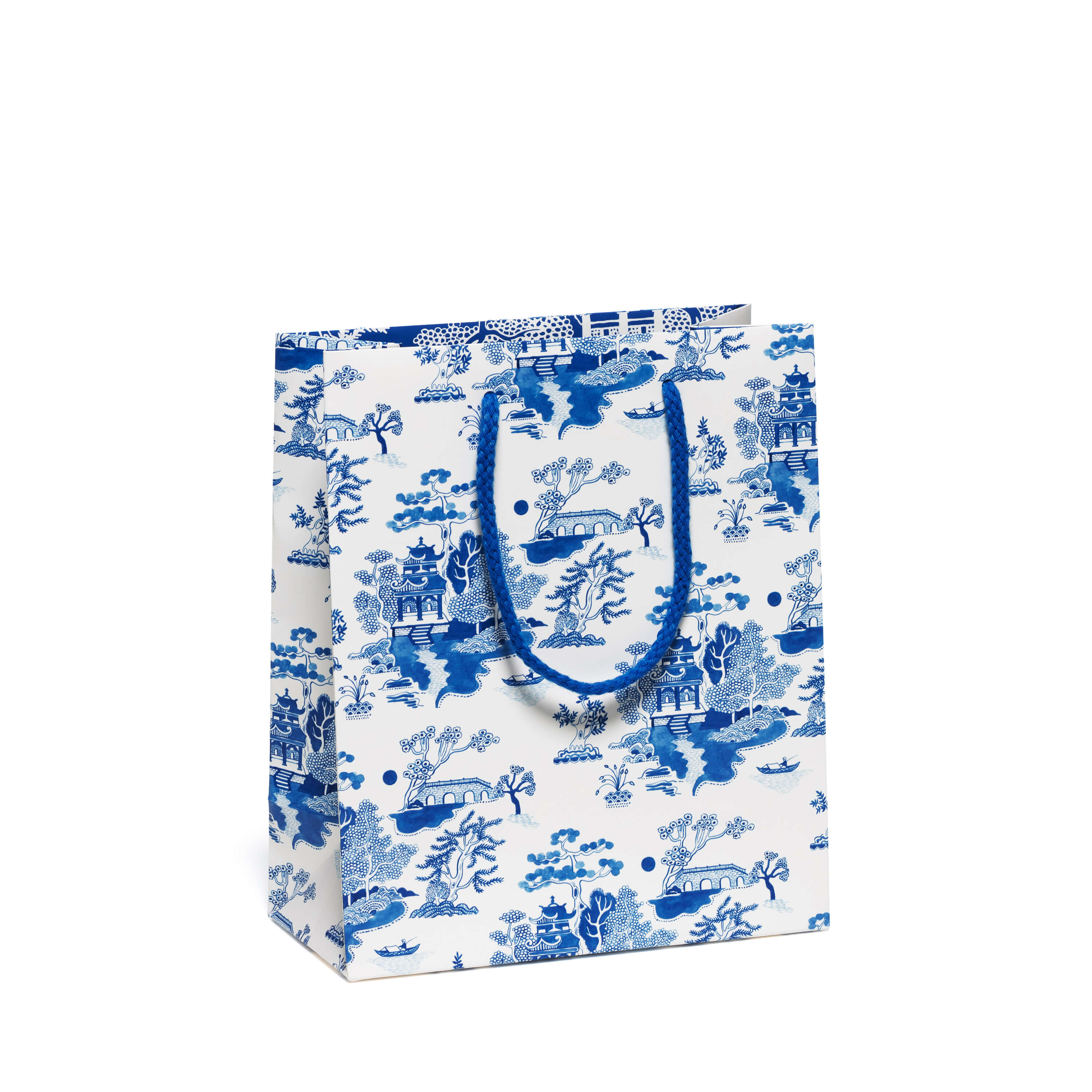 Blue Chinoiserie medium gift bag