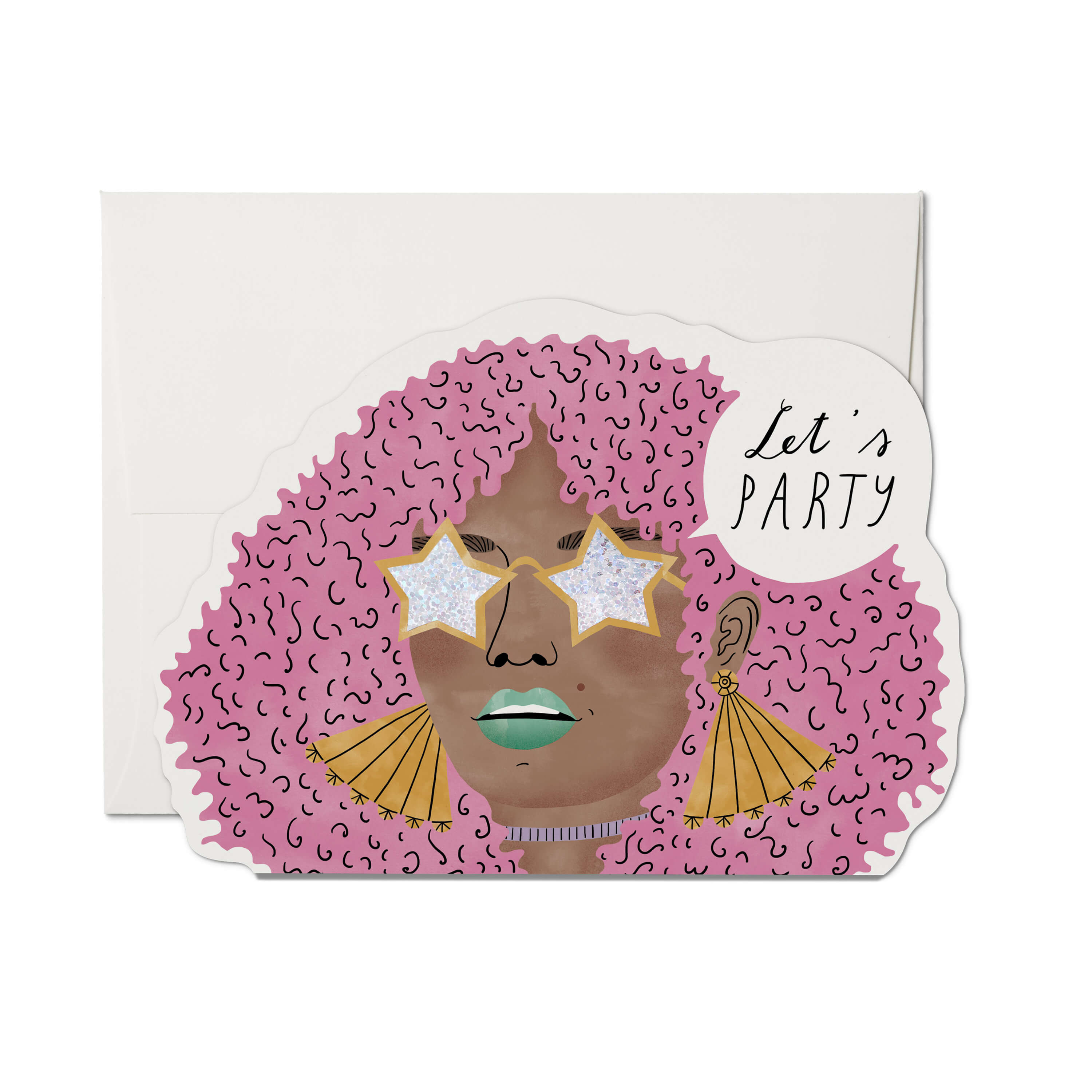 Disco Glam greeting card Single