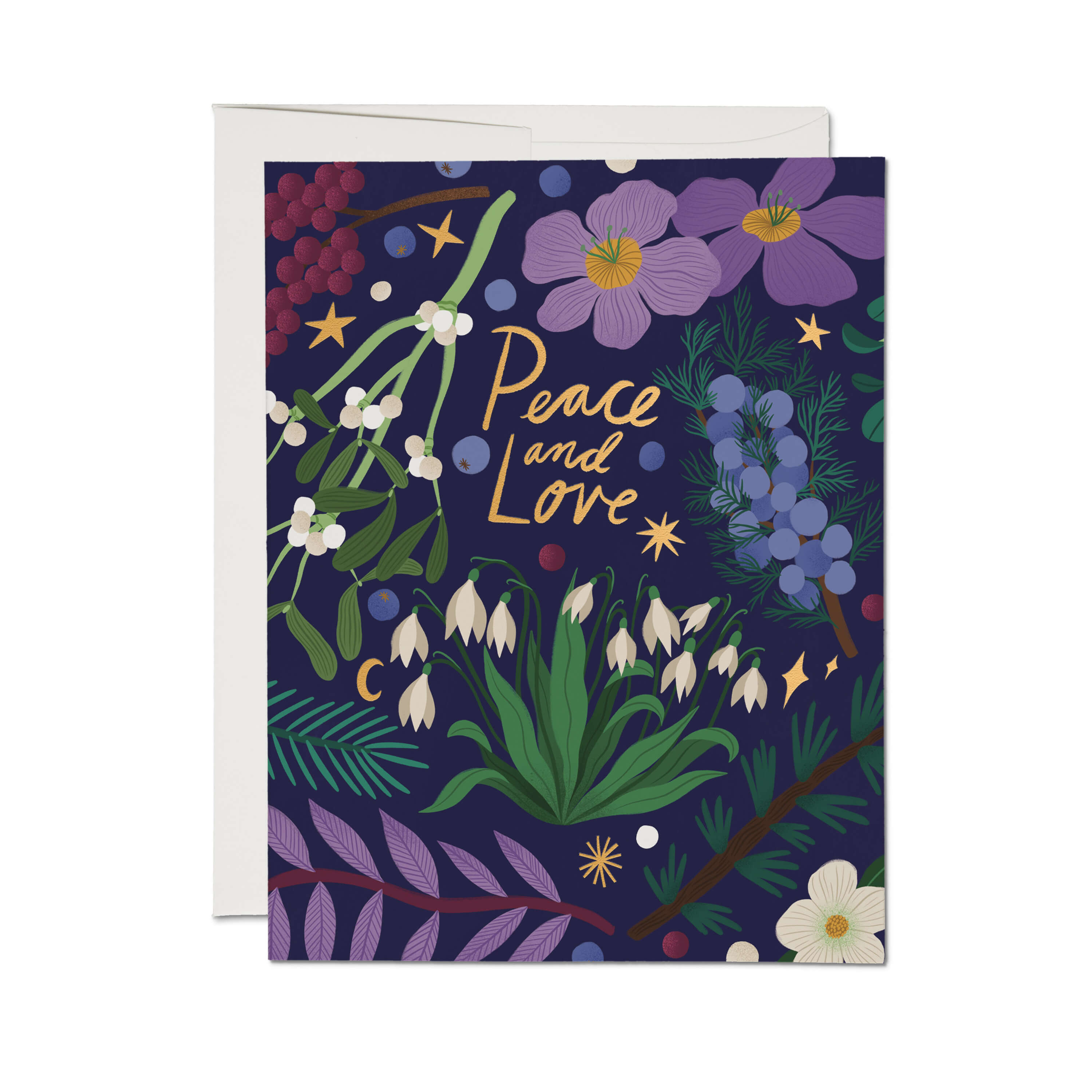Winter Botanicals greeting card Single