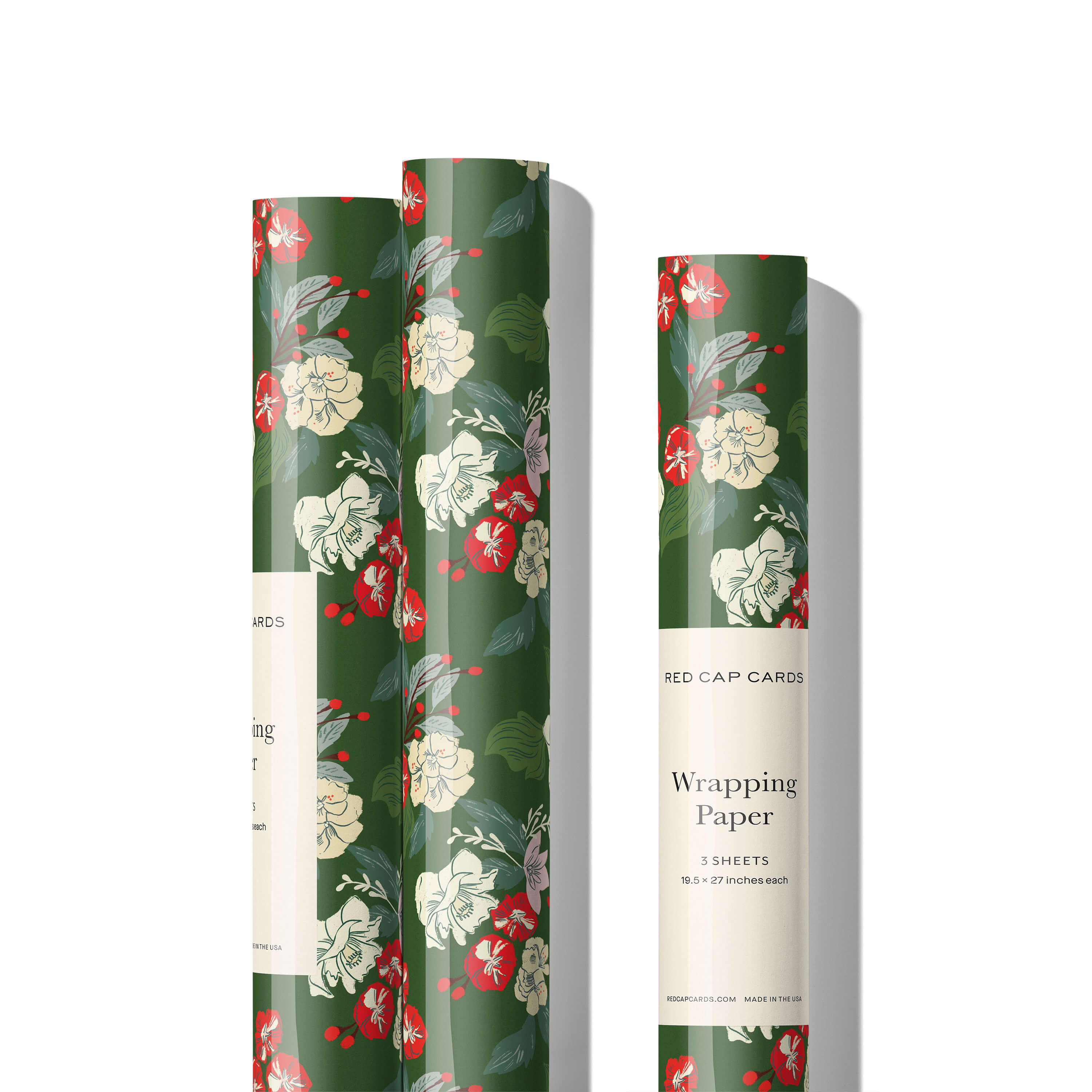 Festive Blooms wrapping paper Single