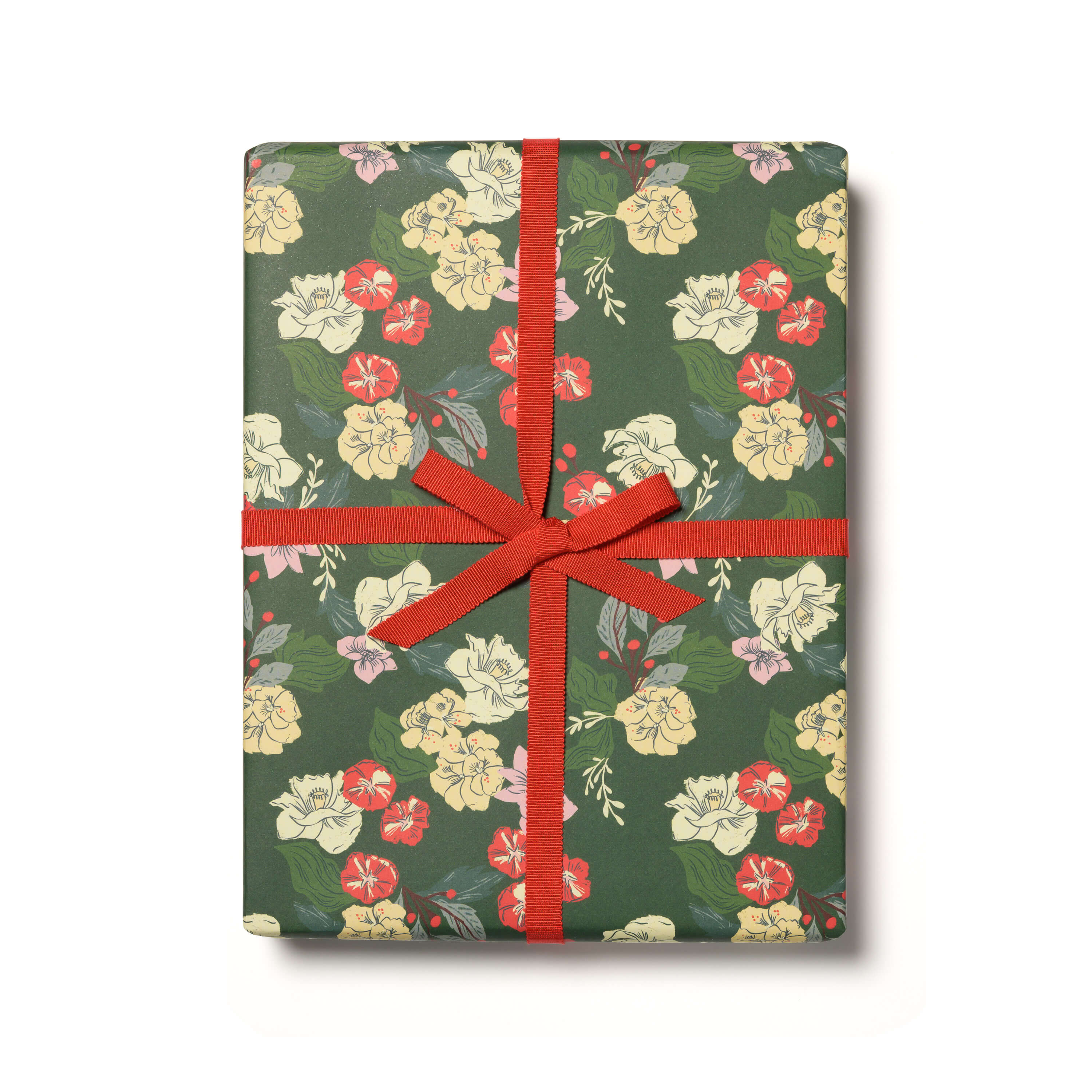Festive Blooms wrapping paper Single