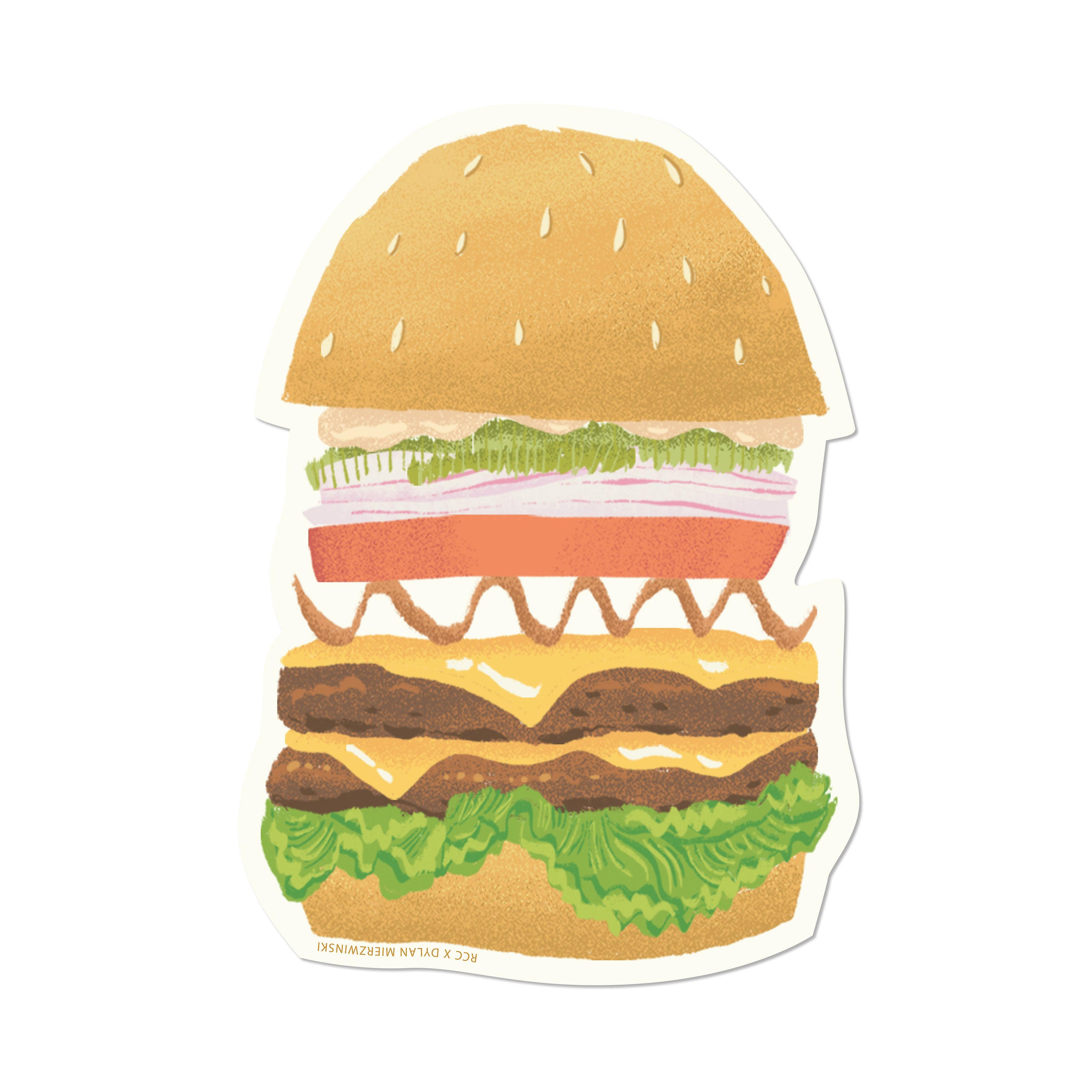 Double Cheeseburger sticker