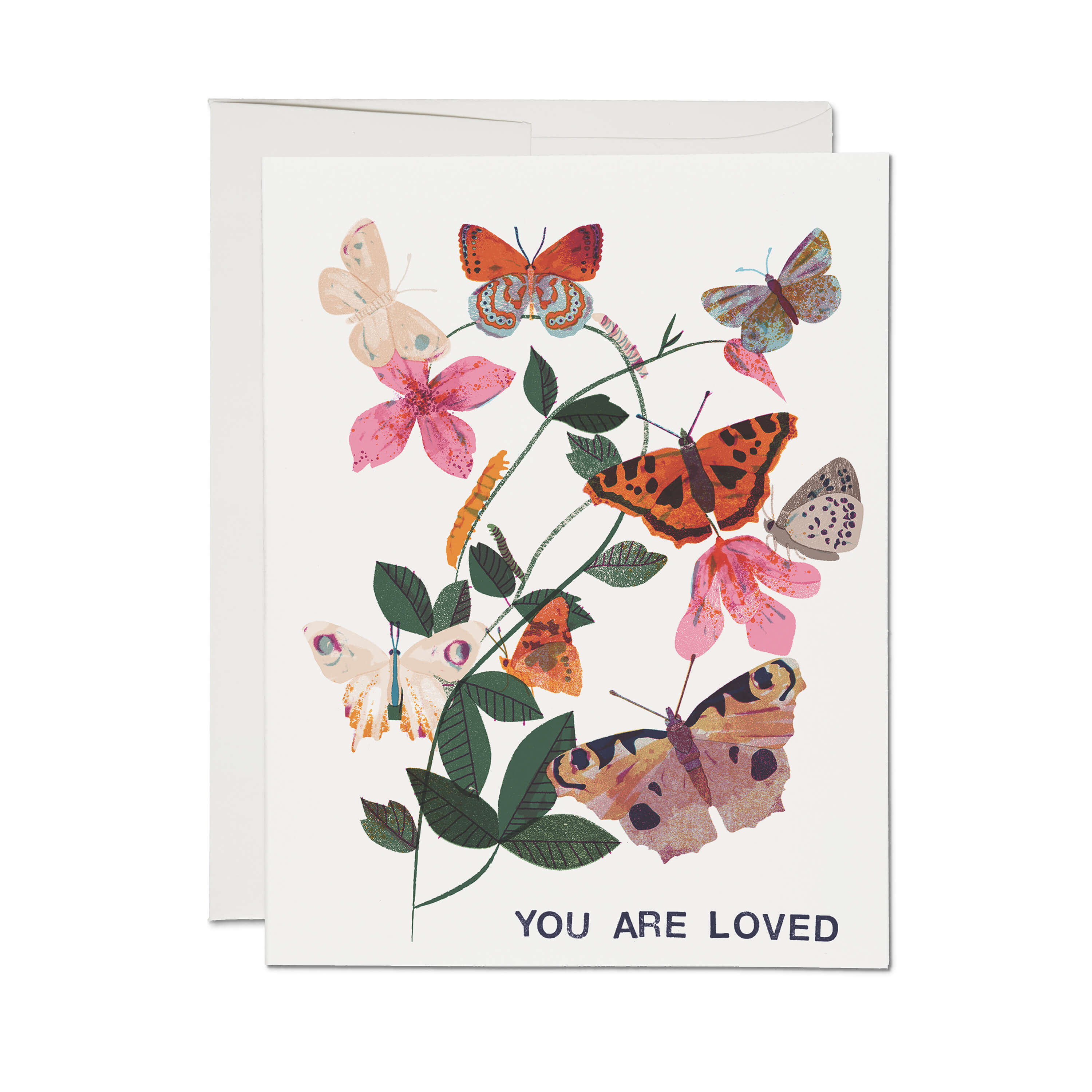 Flutter Love greeting card Single