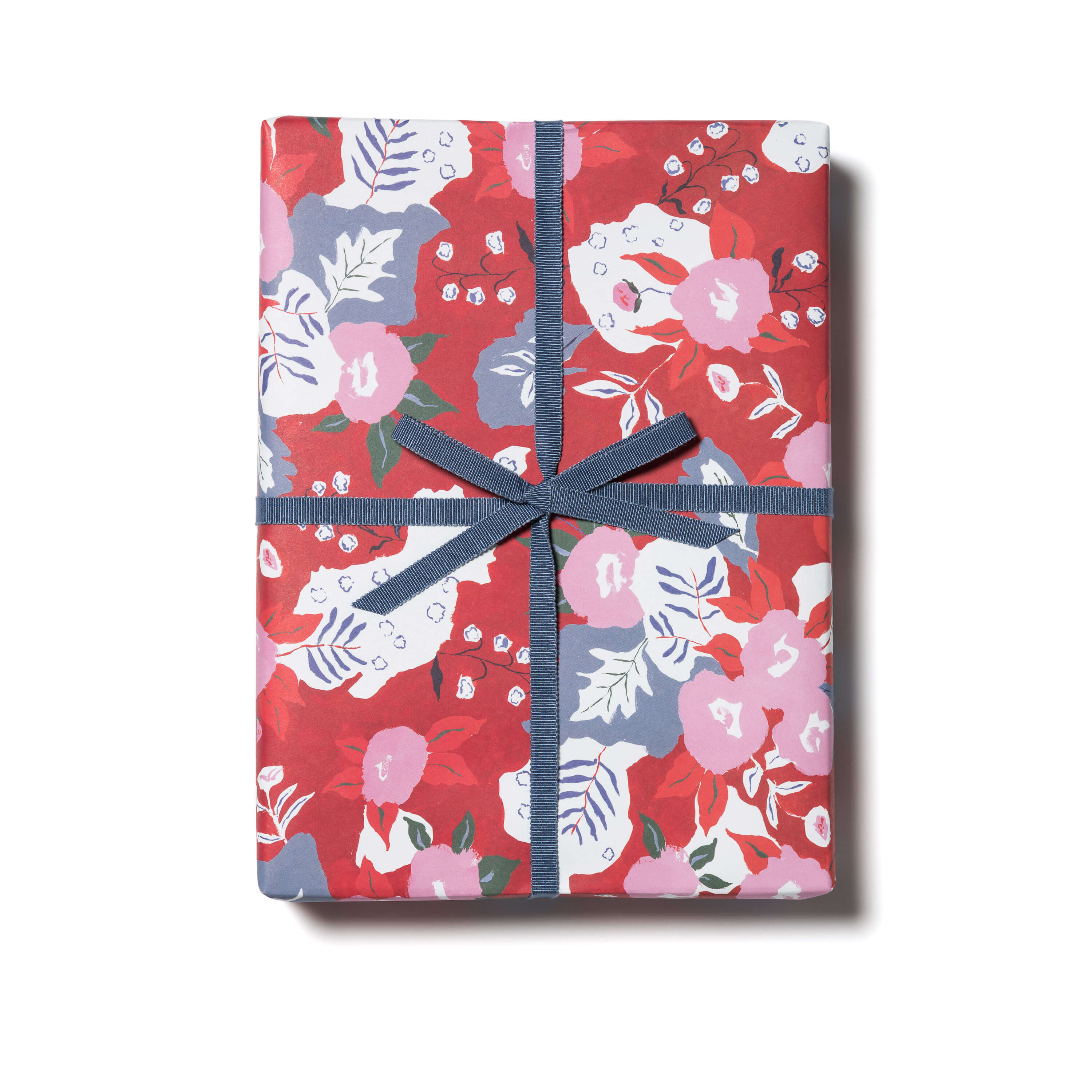 Ruby Red Flower wrapping paper Single