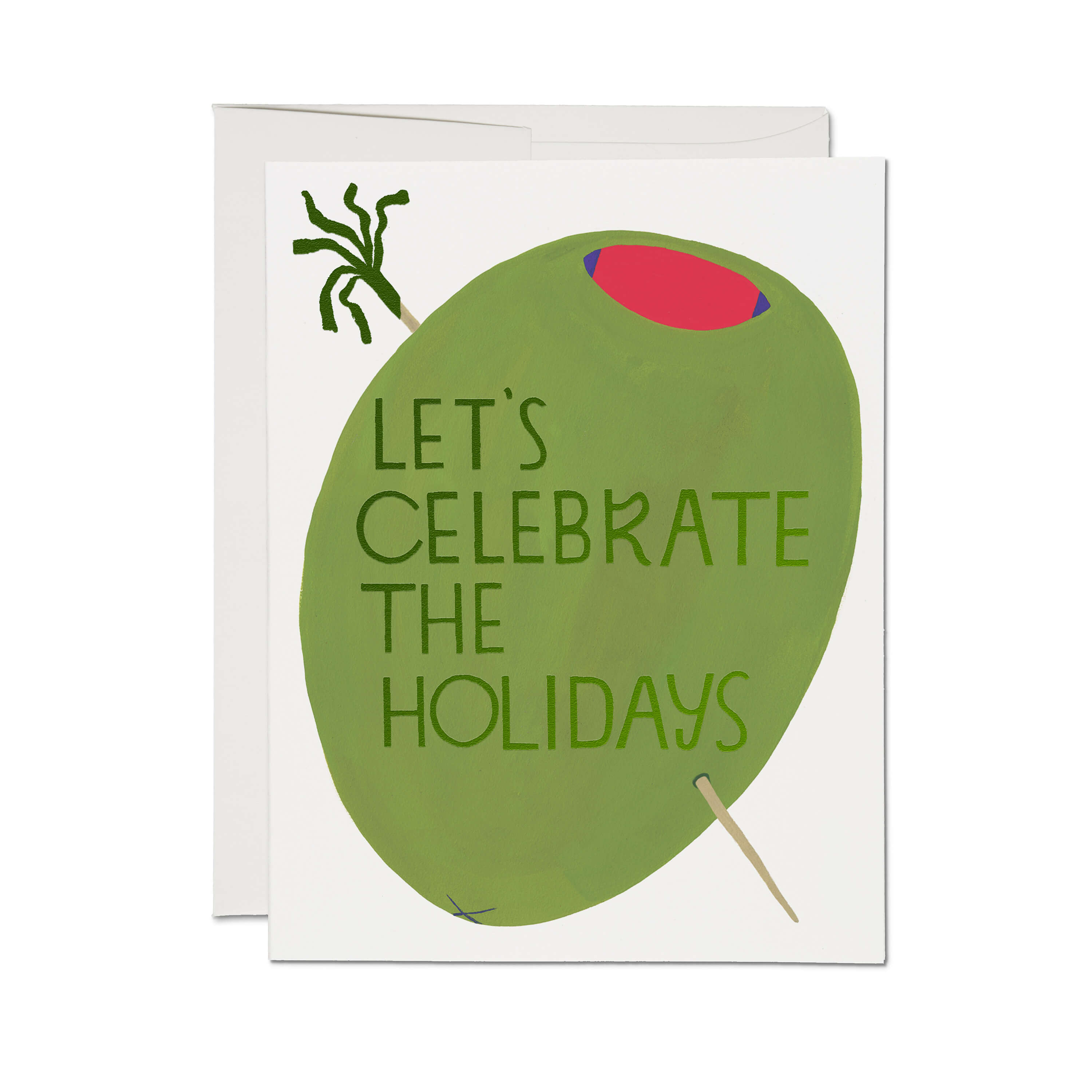 Olive Holidays greeting card Single