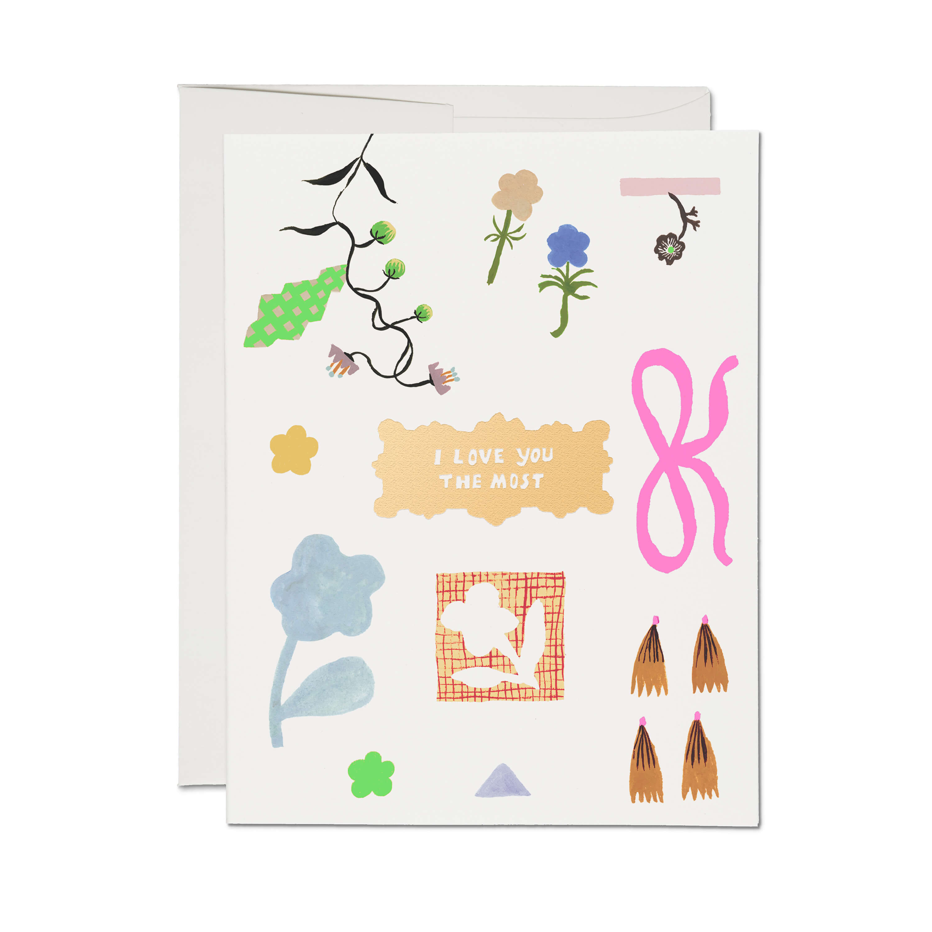 Petals and Blooms greeting card SINGLE