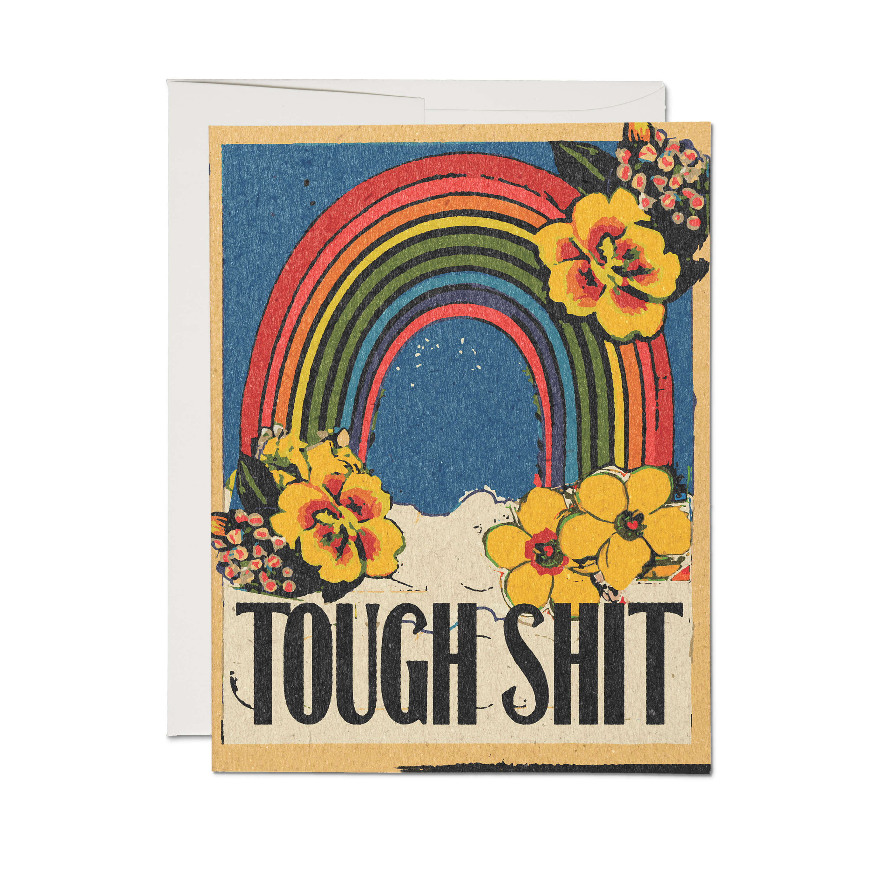 Tough Shit greeting card Single