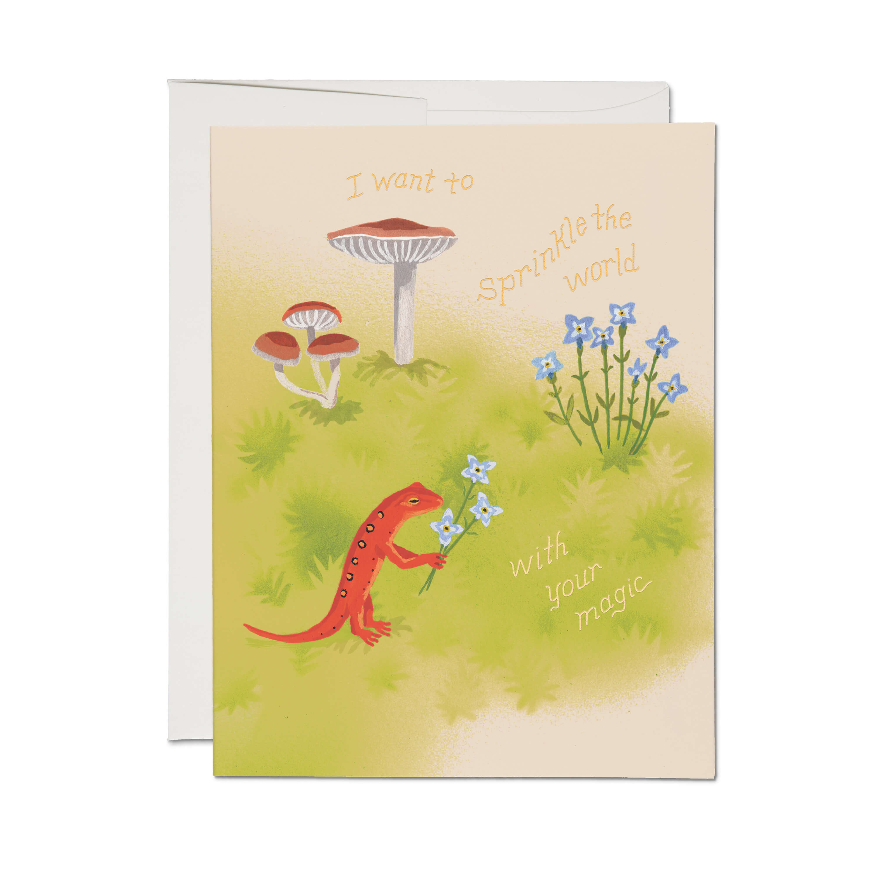 Gecko Magic greeting card Single
