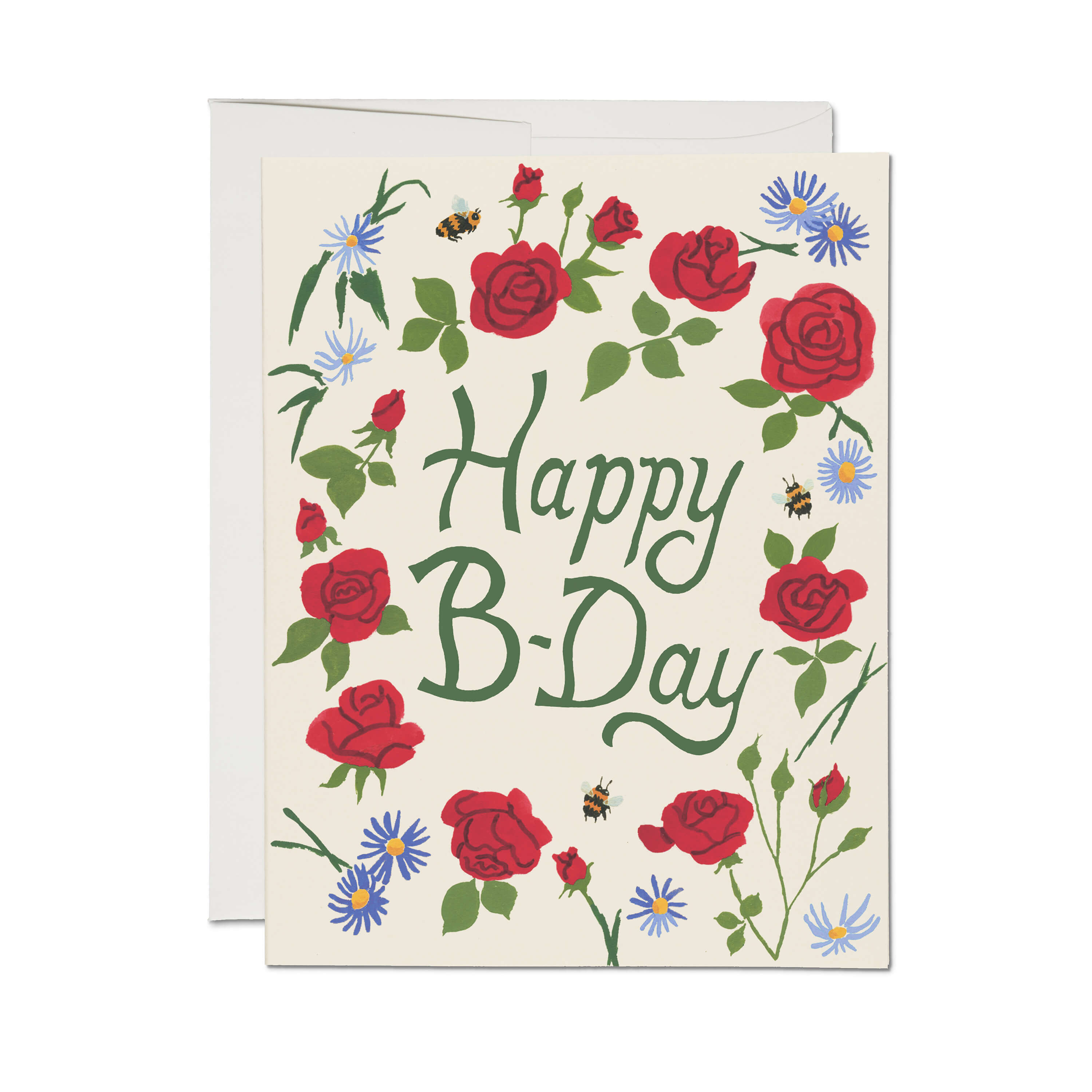 Blooming Roses greeting card Single