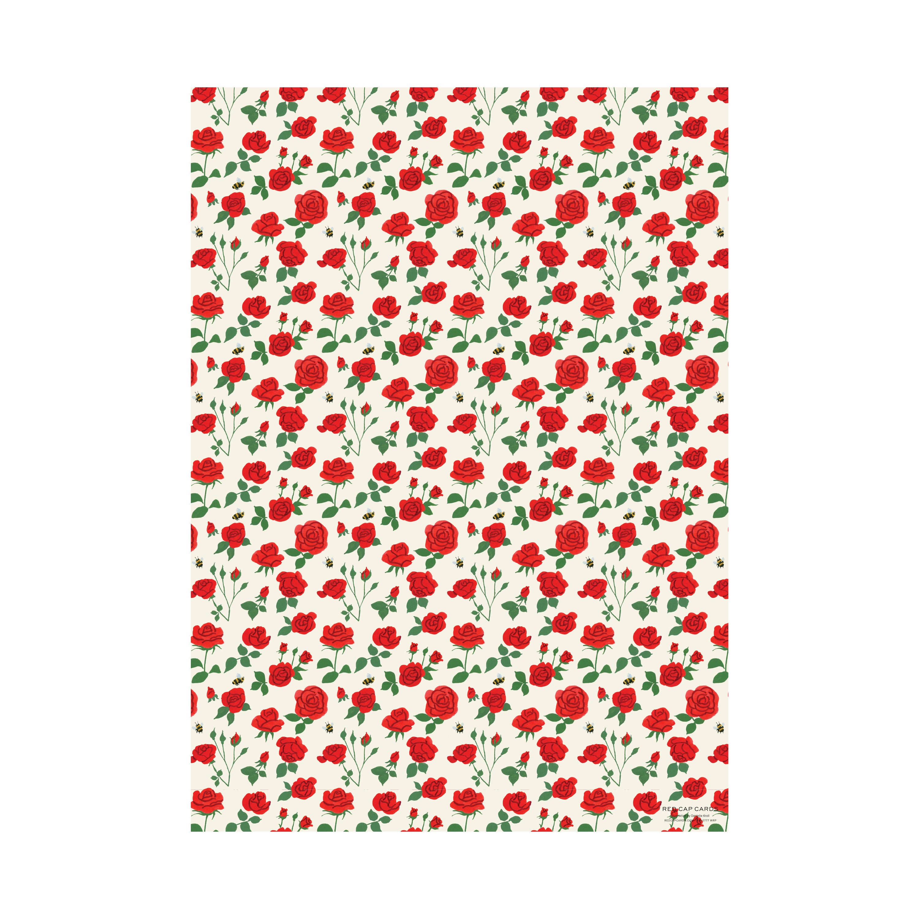 Blooming Roses wrapping paper