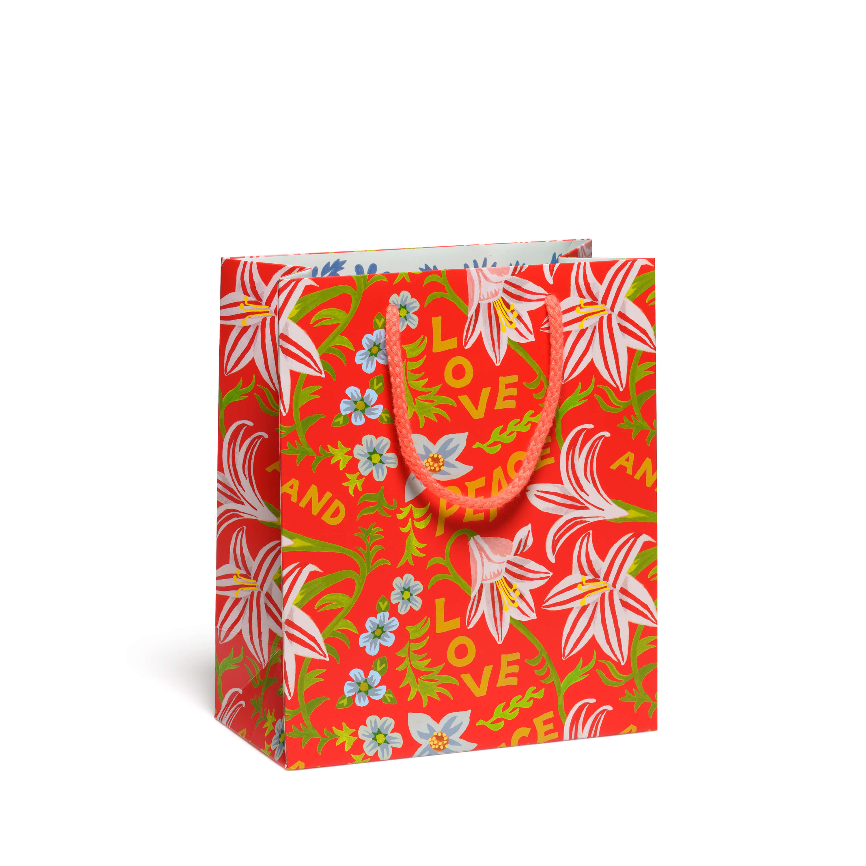 Peace and Love Amaryllis medium gift bag Medium