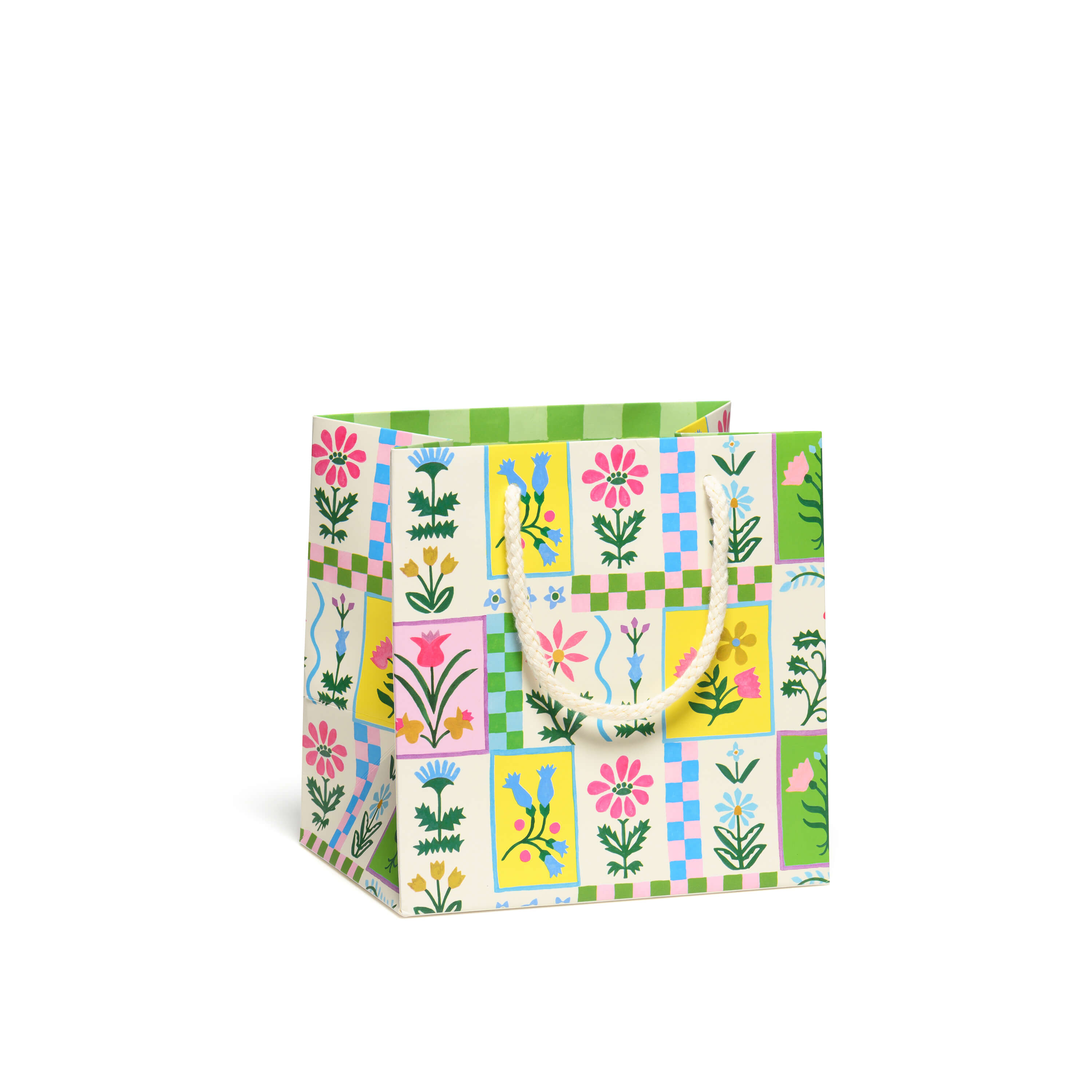 Retro Flower small gift bag Small