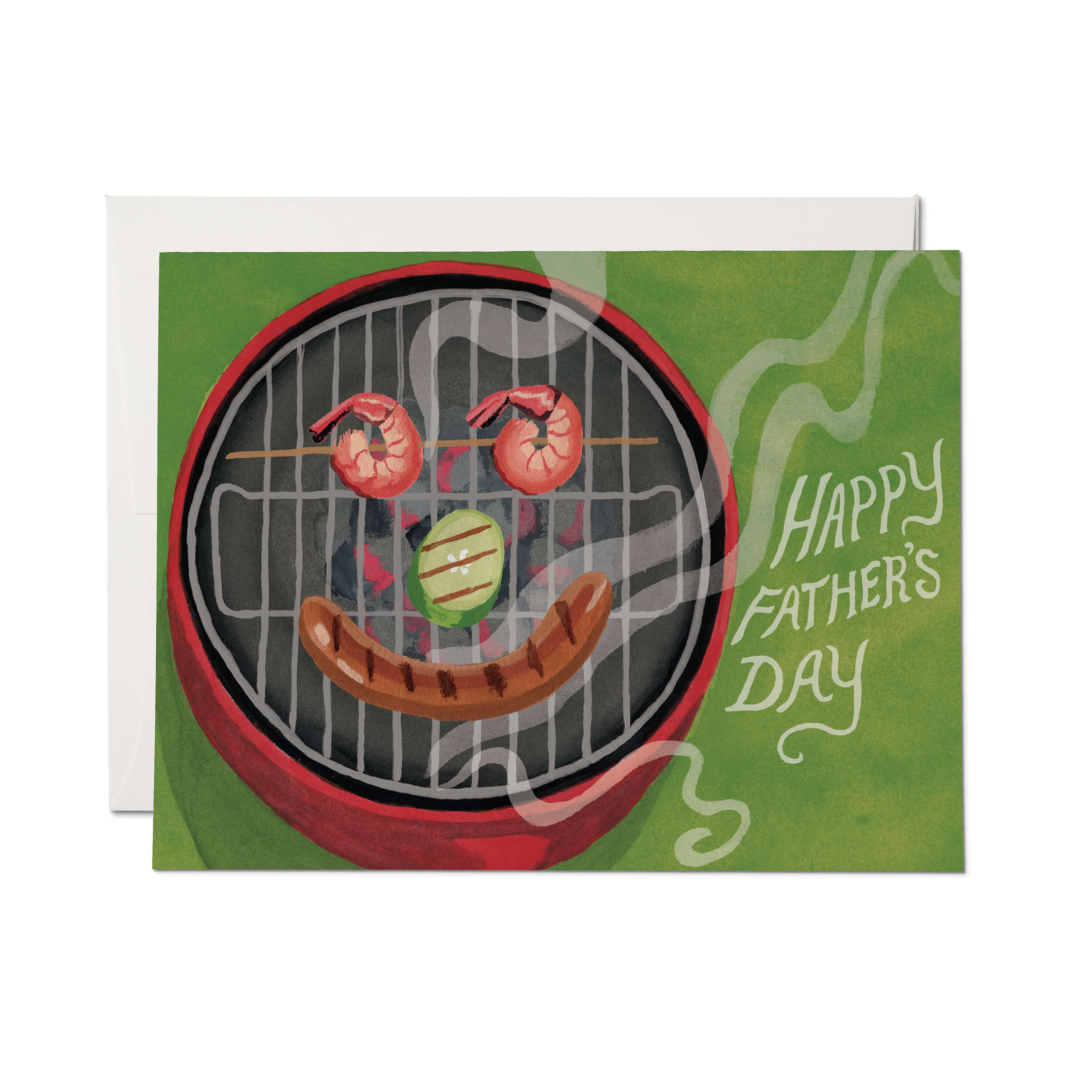 On the Grill greeting card Single