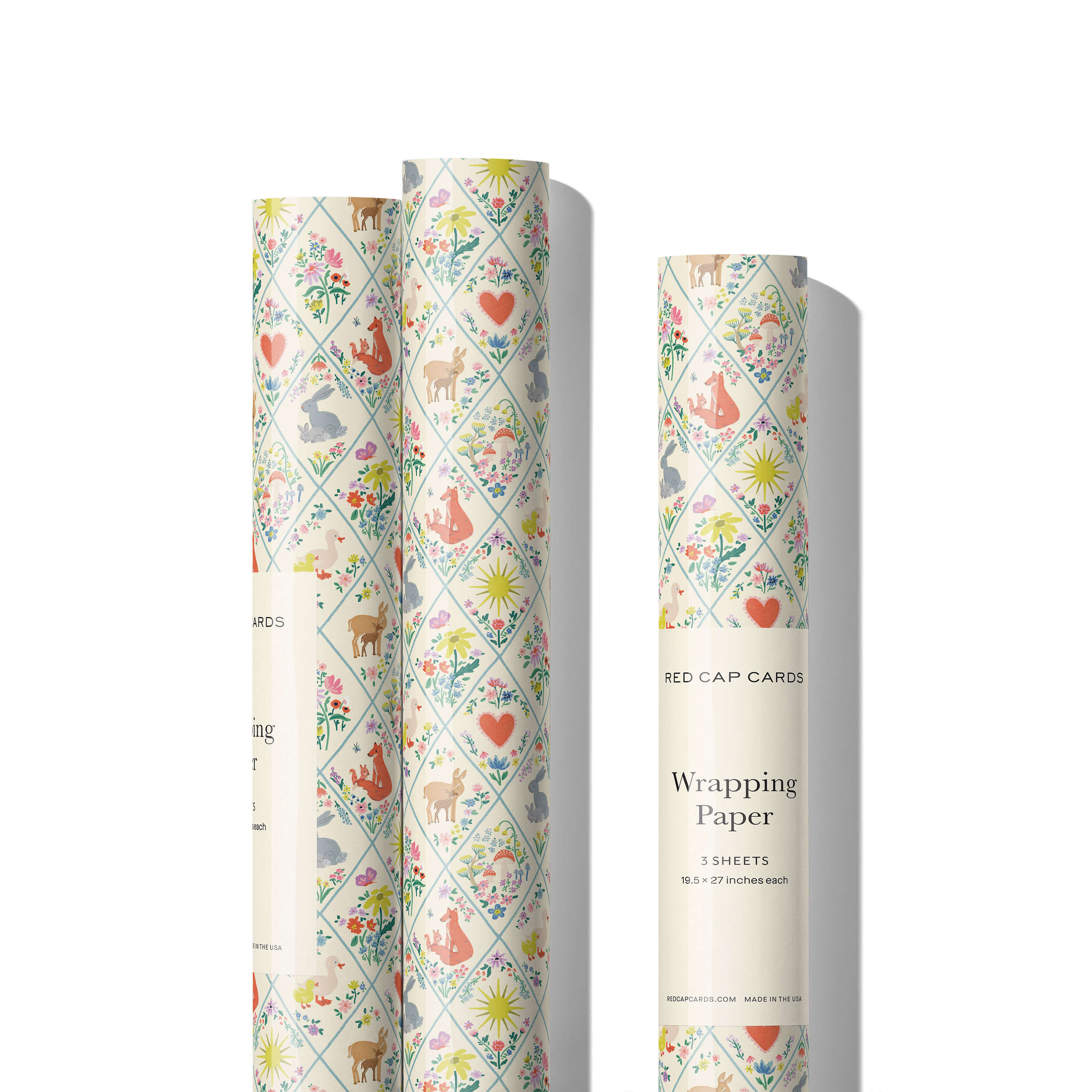 Woodland Critters wrapping paper Single