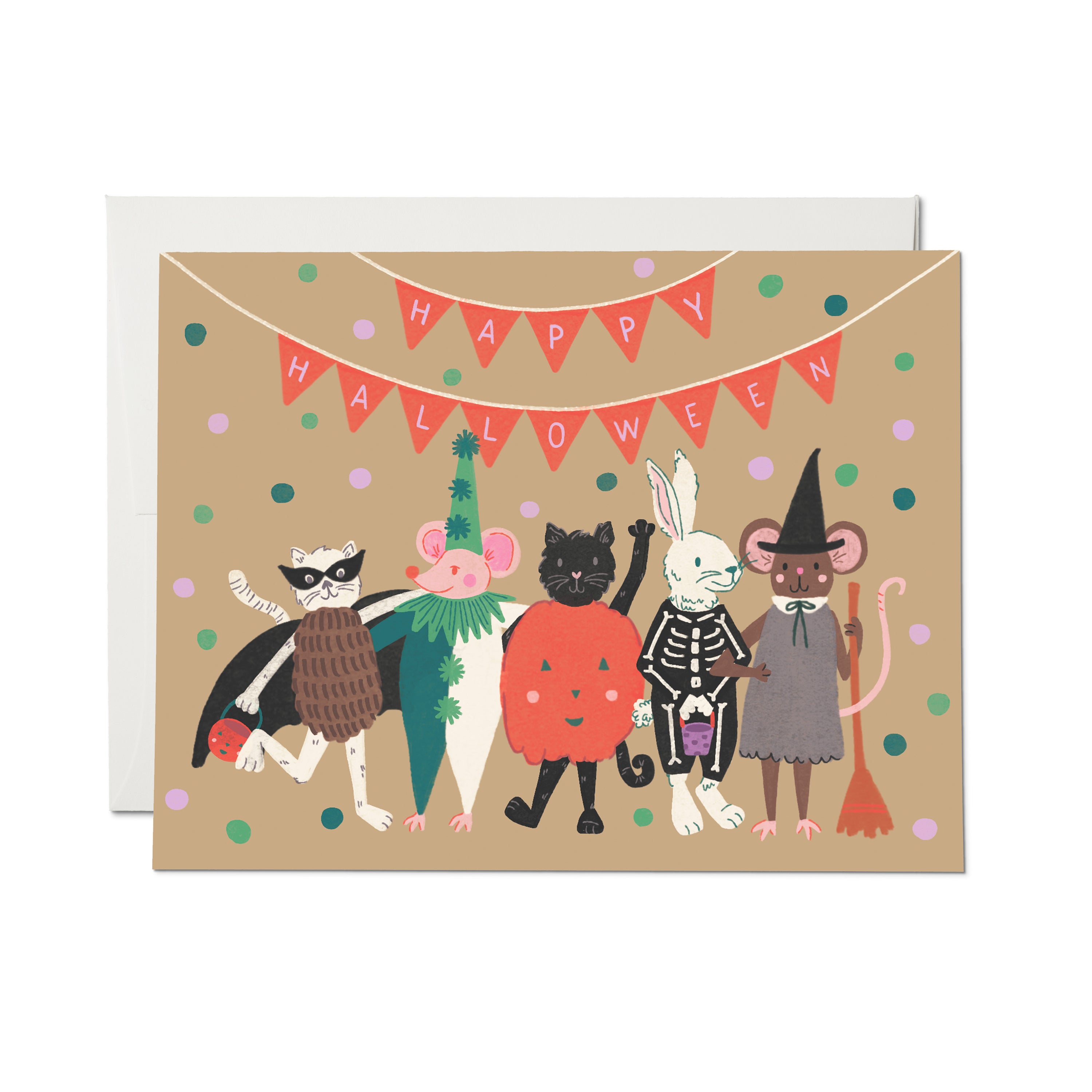 Halloween Critters greeting card