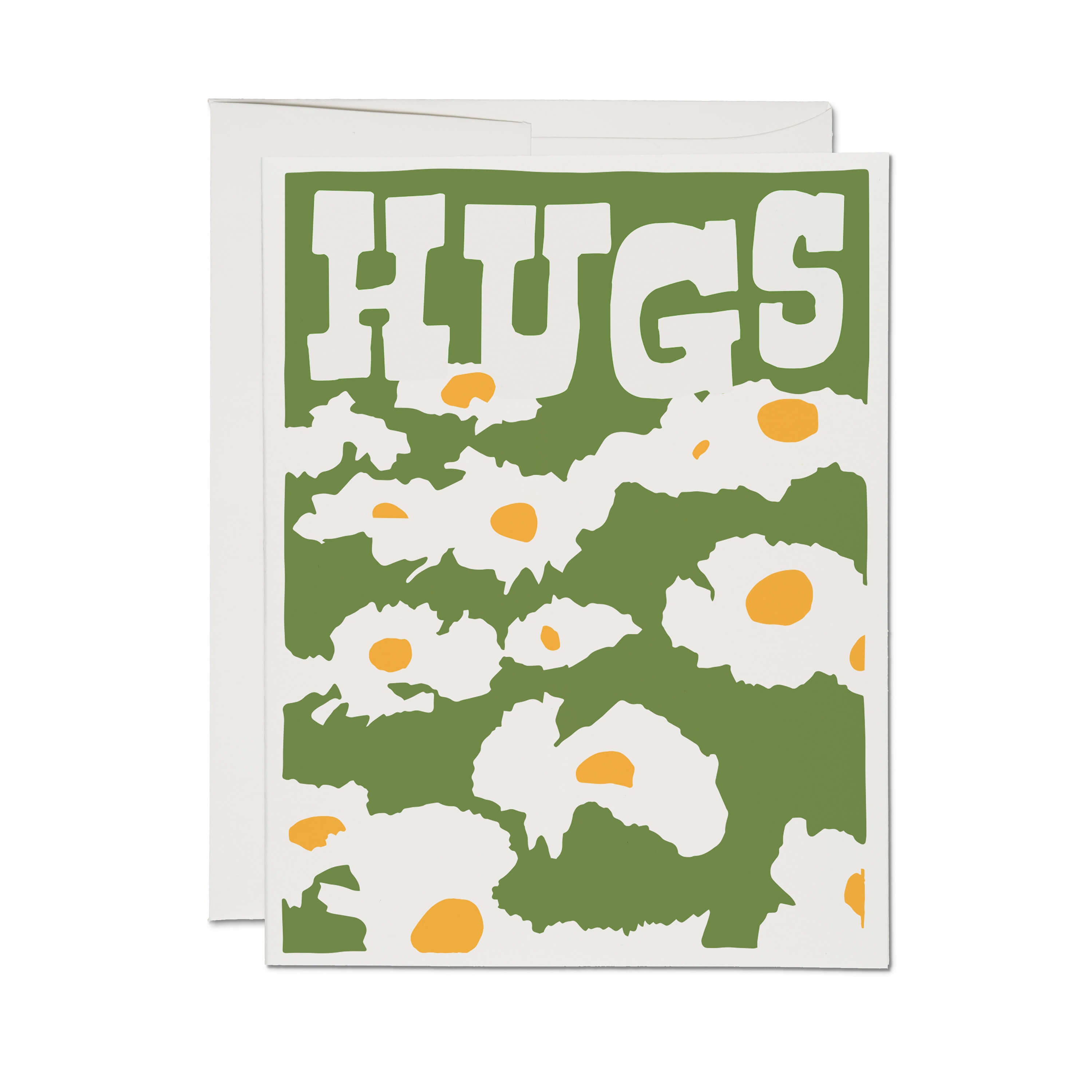 Matilija Poppy Hugs greeting card Single