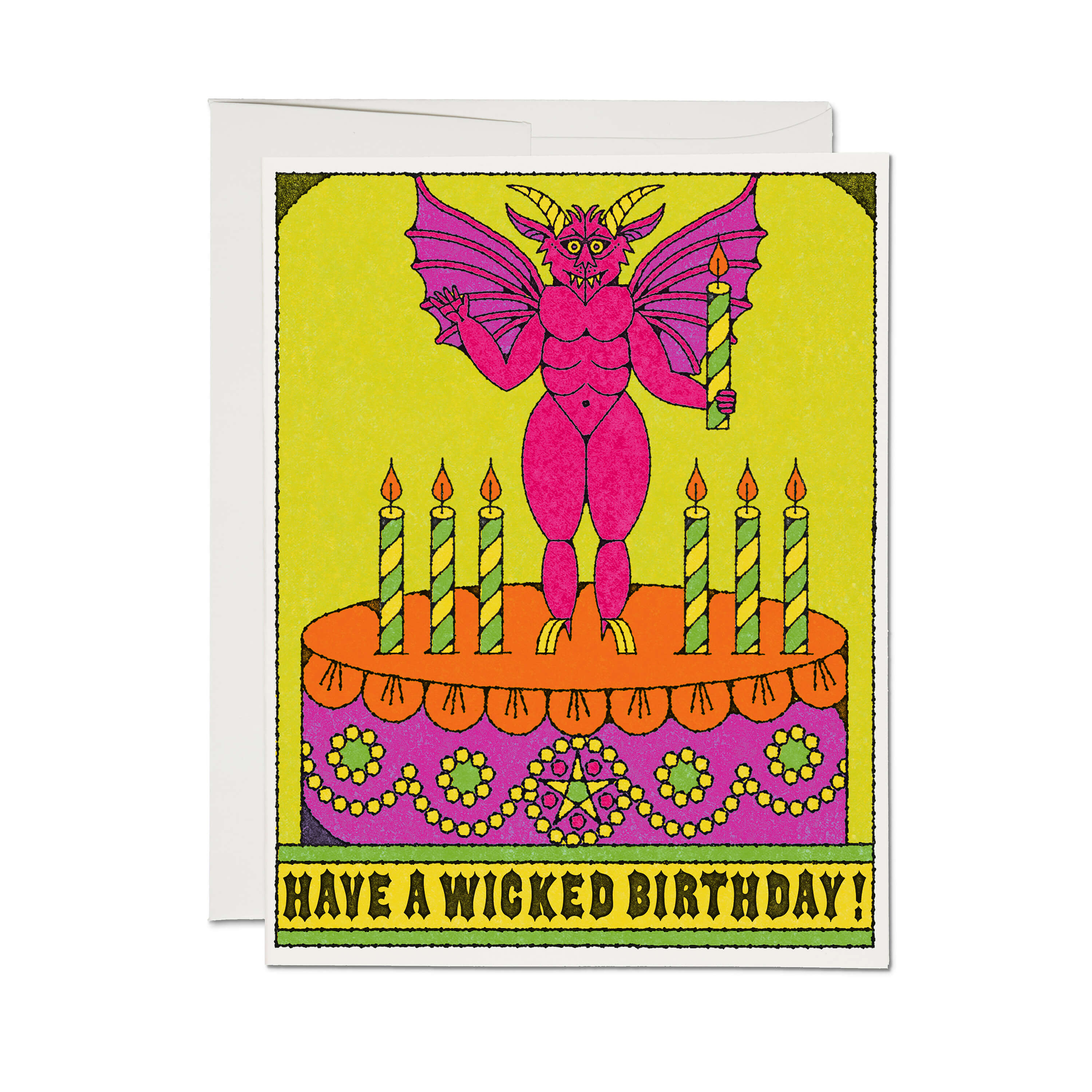 Wicked Birthday greeting card Single