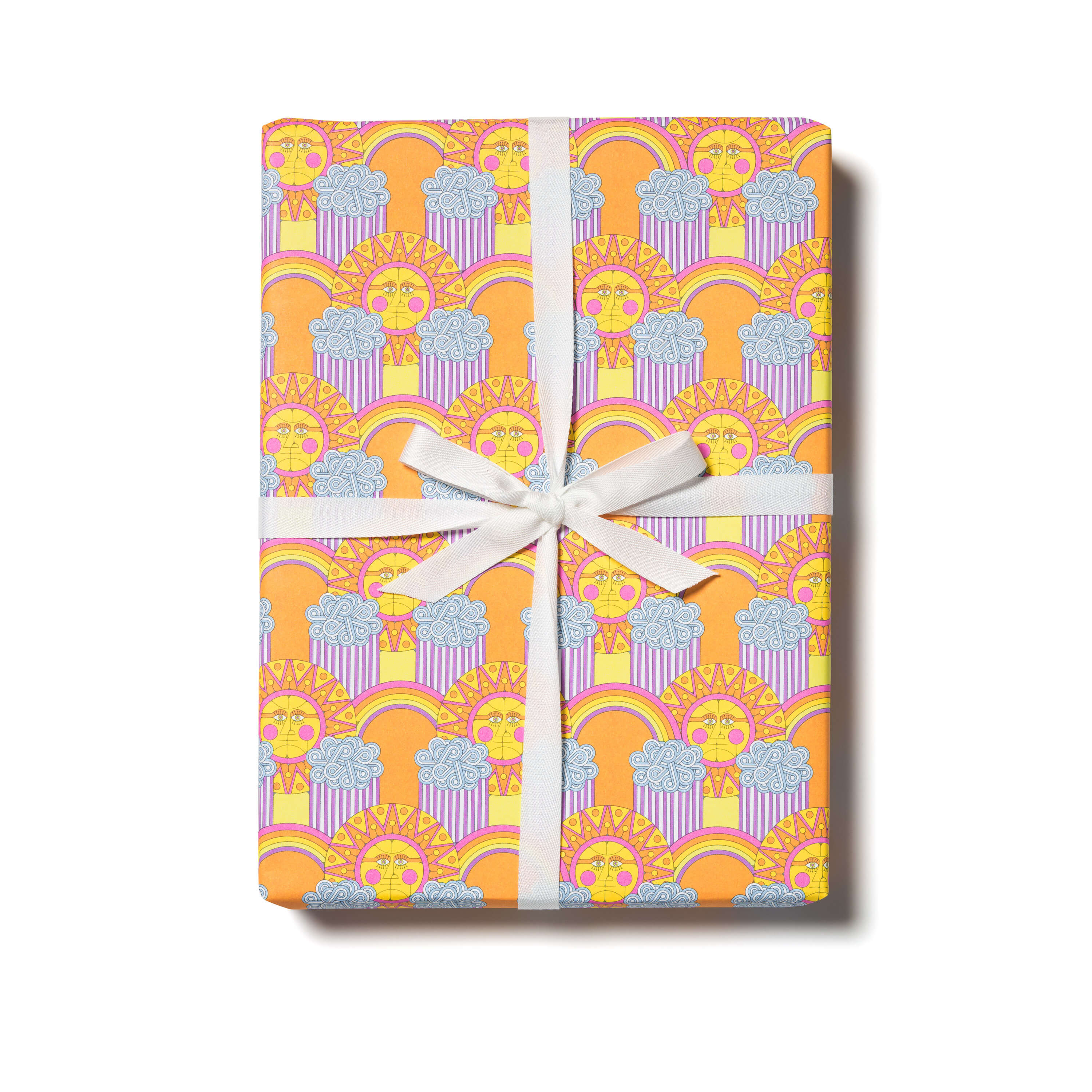 Sun and Rainbows wrapping paper Single