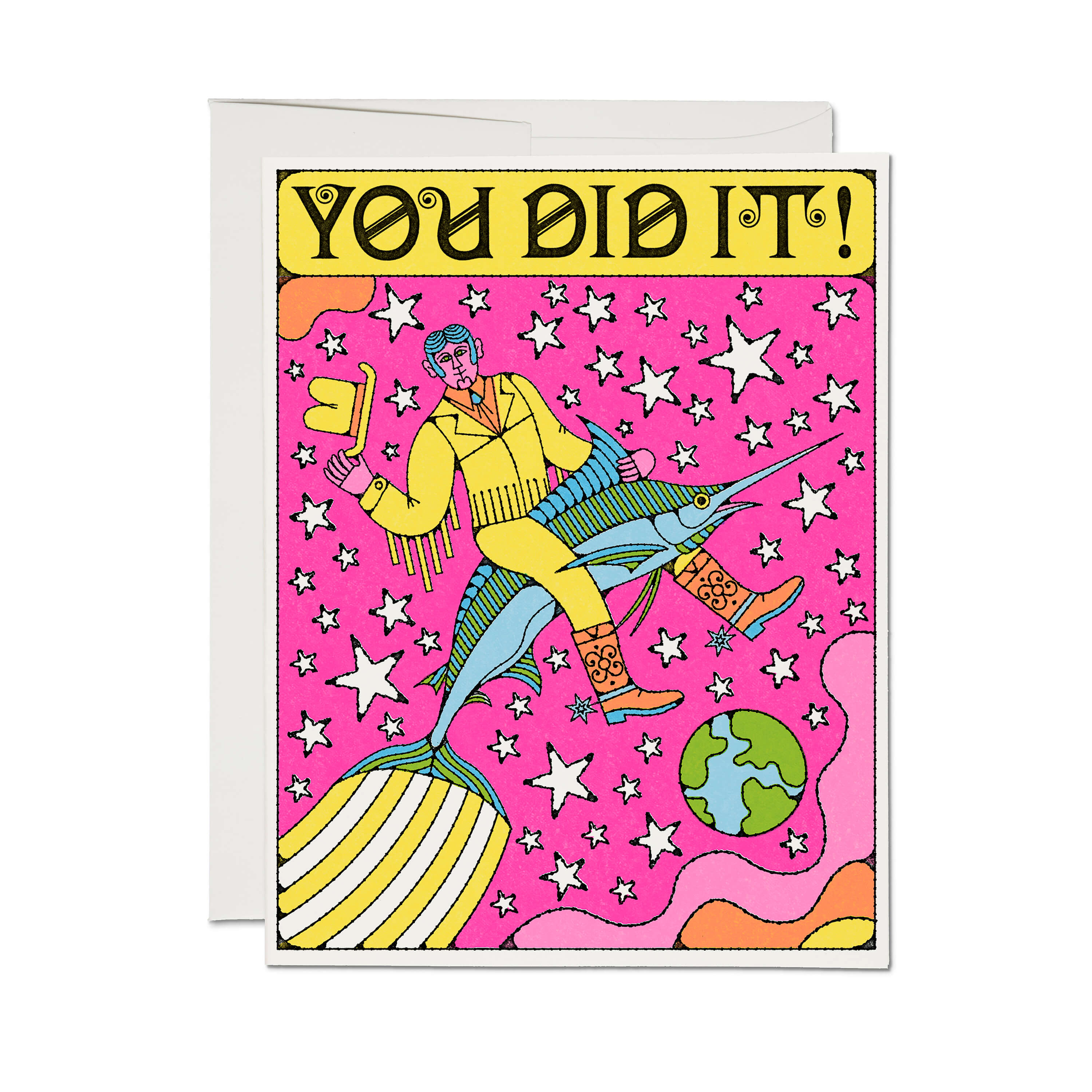 Marlin Rodeo greeting card Single