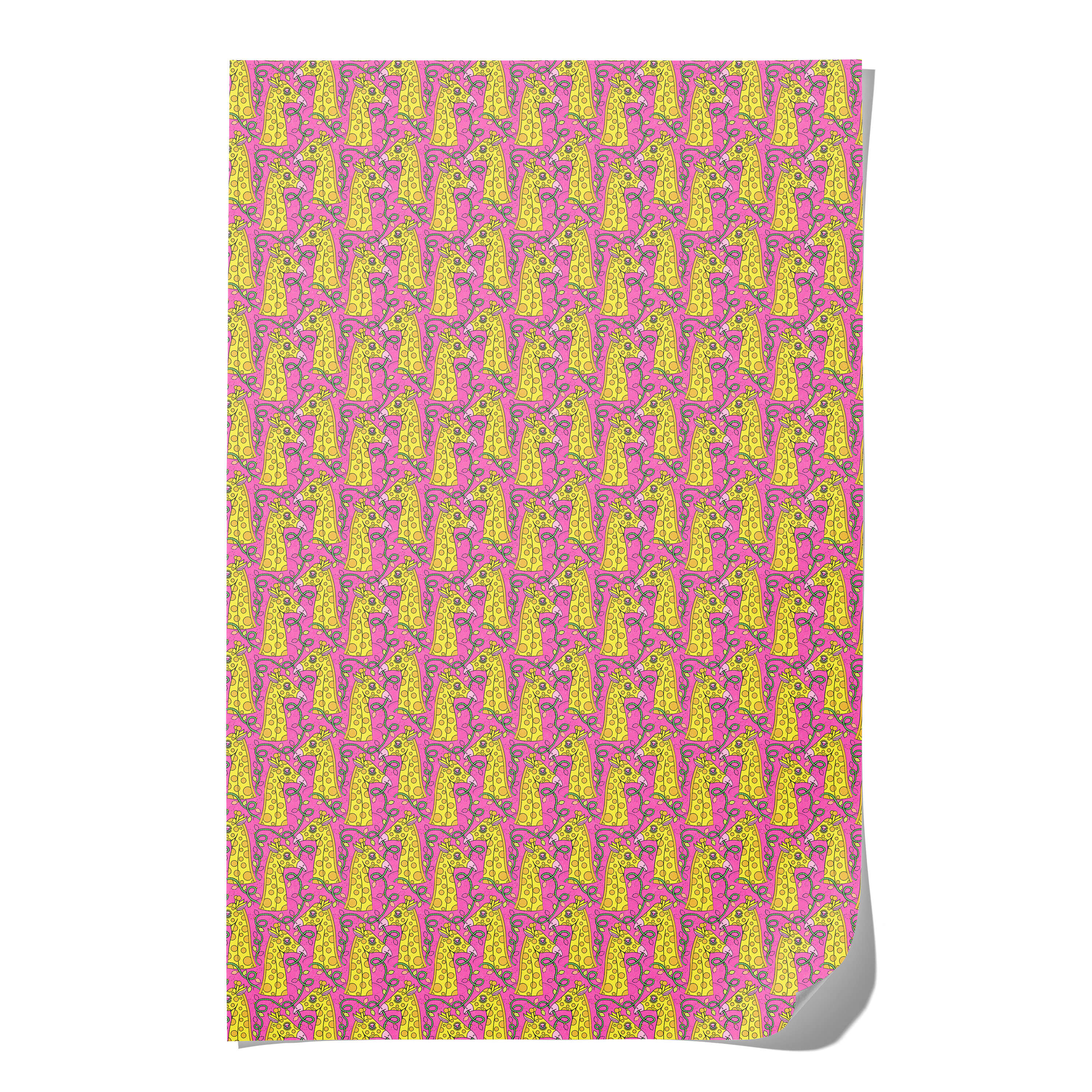 Giraffe Topper wrapping paper Single