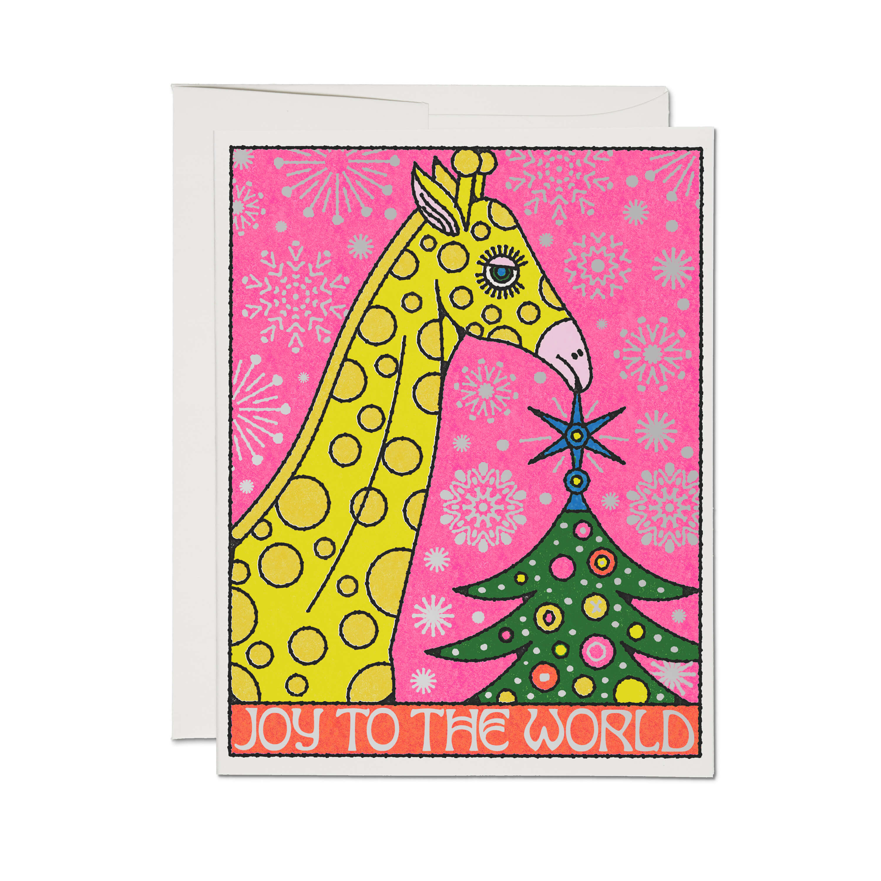 Giraffe Topper greeting card Single