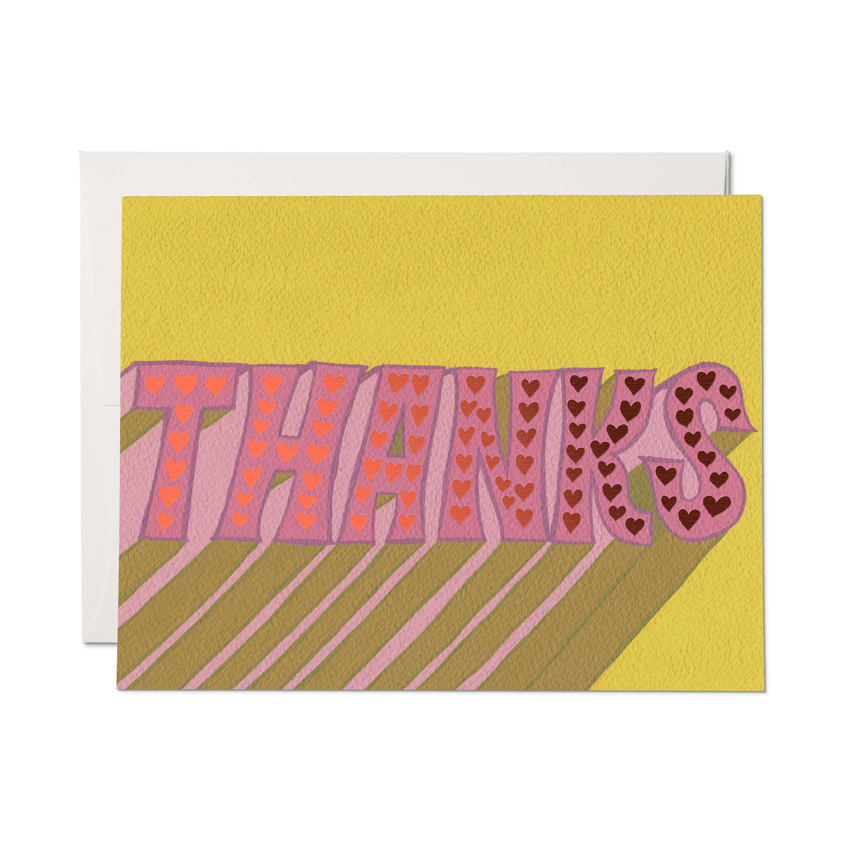 Hearts greeting card Single