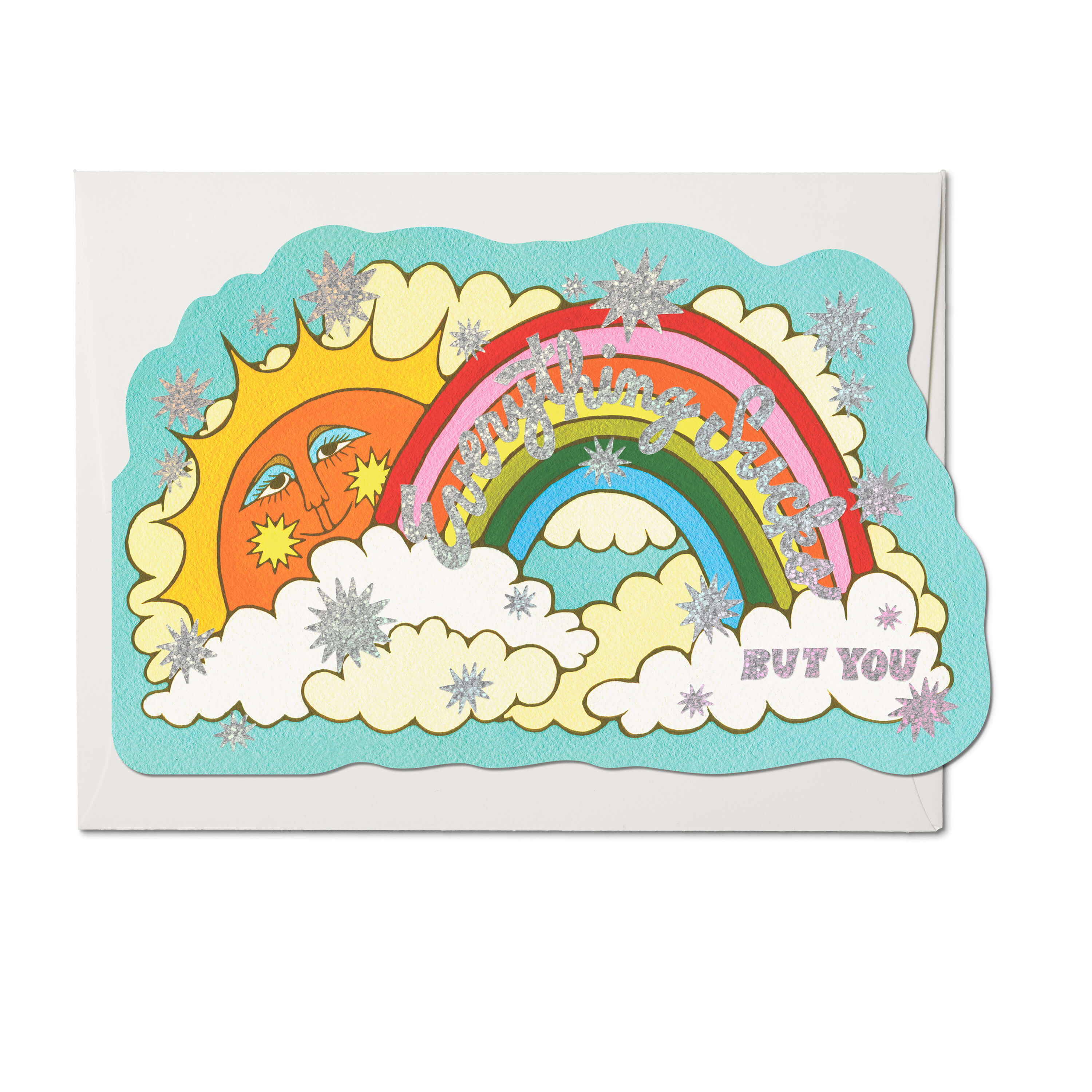 Everything Sucks greeting card Single