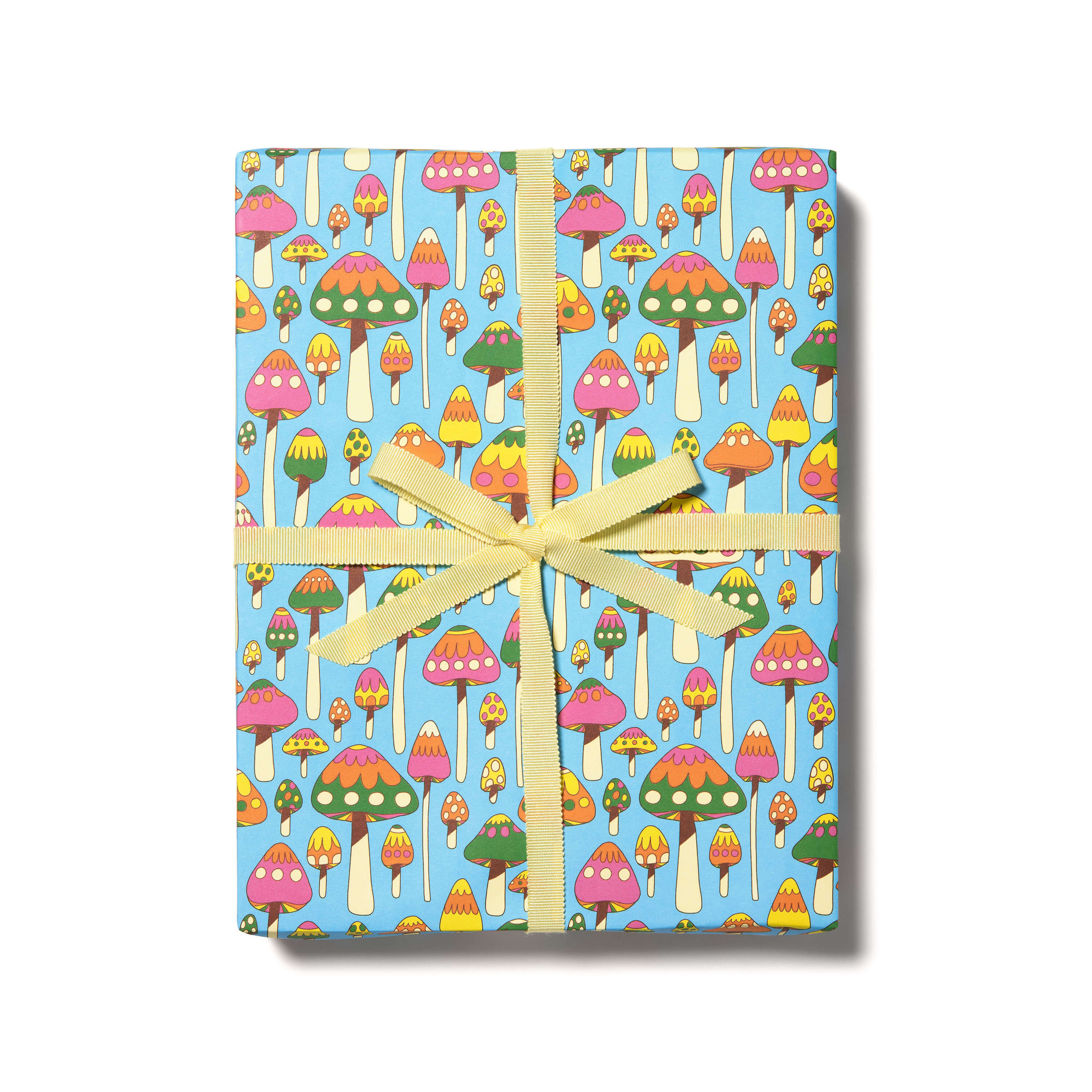 Groovy Mushrooms wrapping paper SINGLE