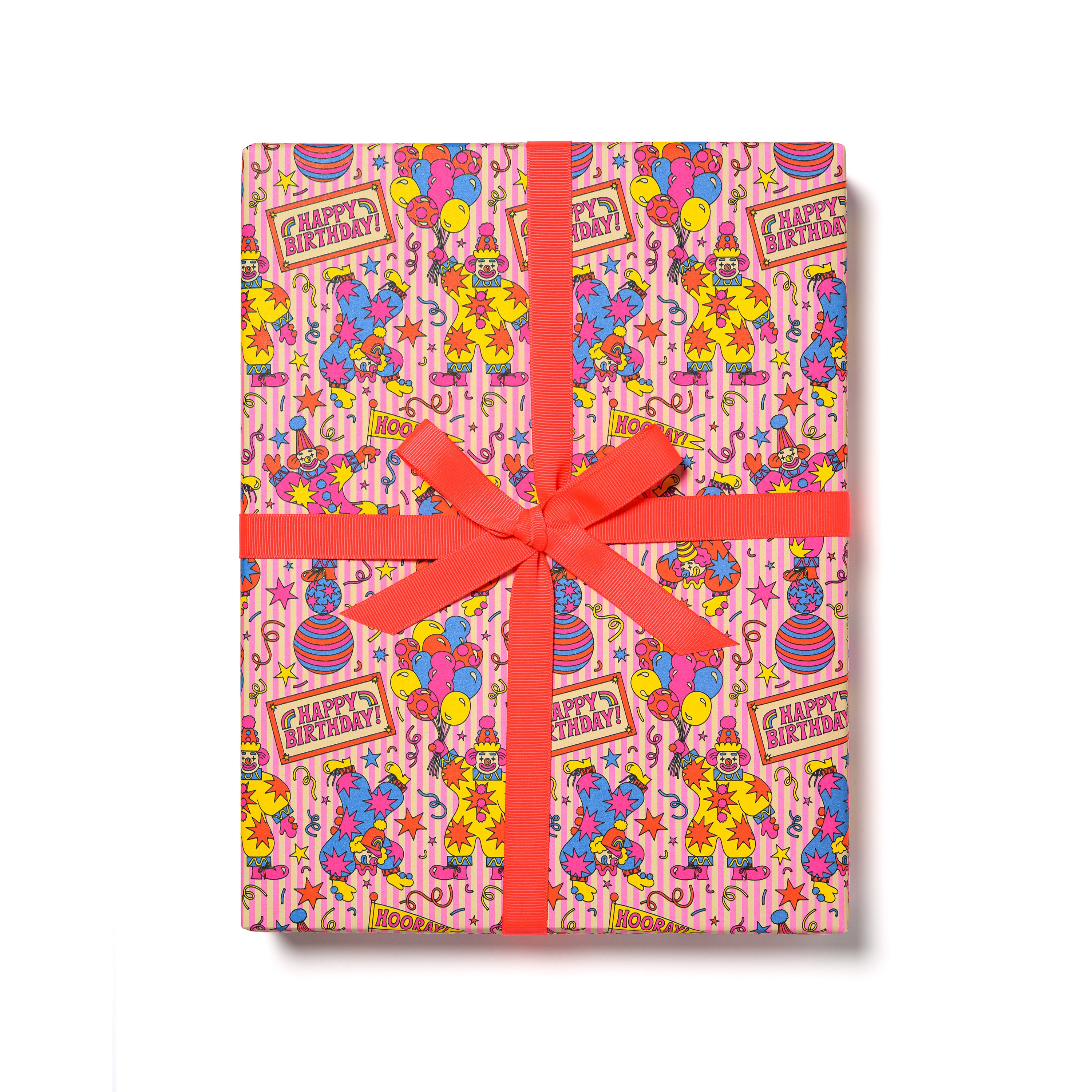Clowns wrapping paper
