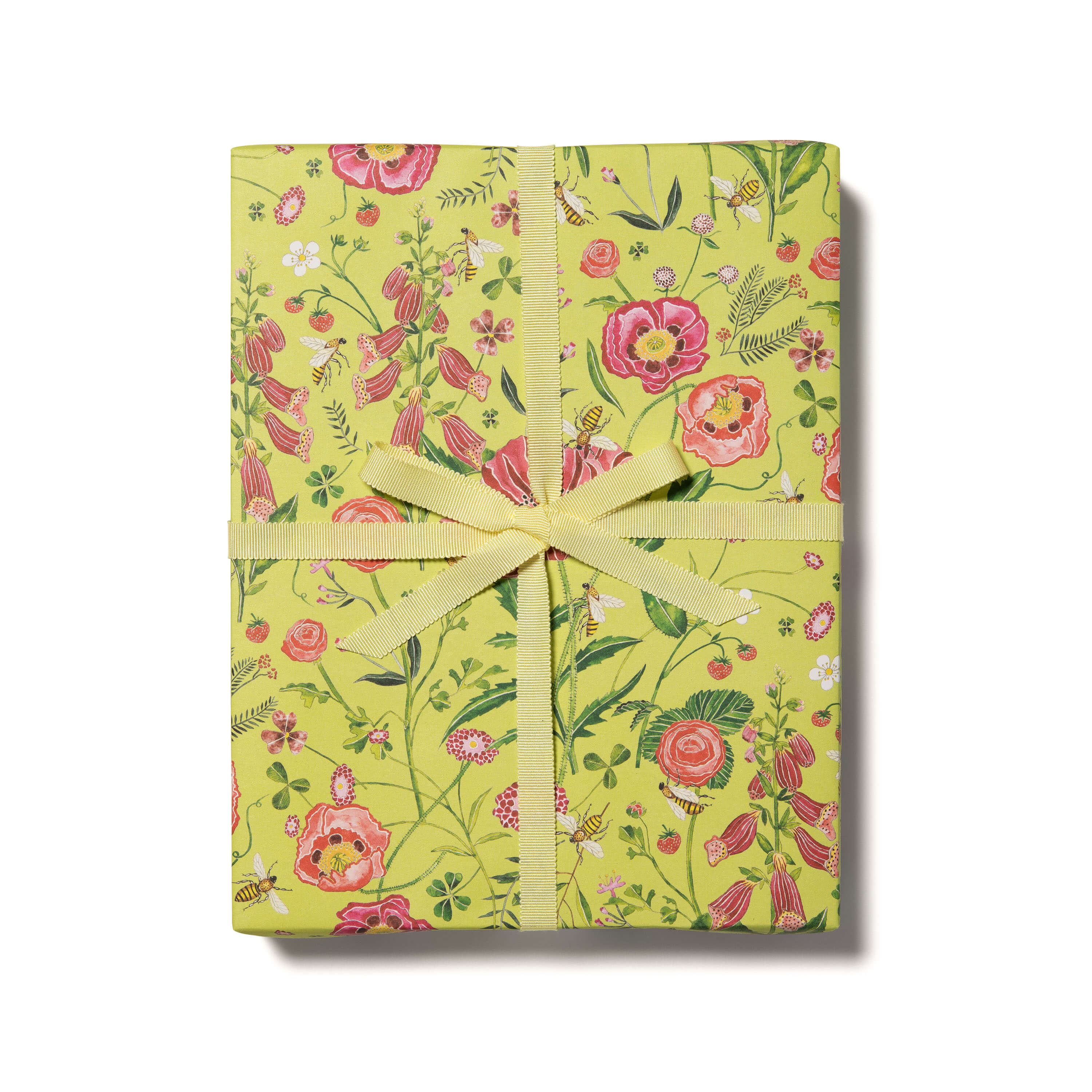 Bees wrapping paper Roll of 3 Sheets