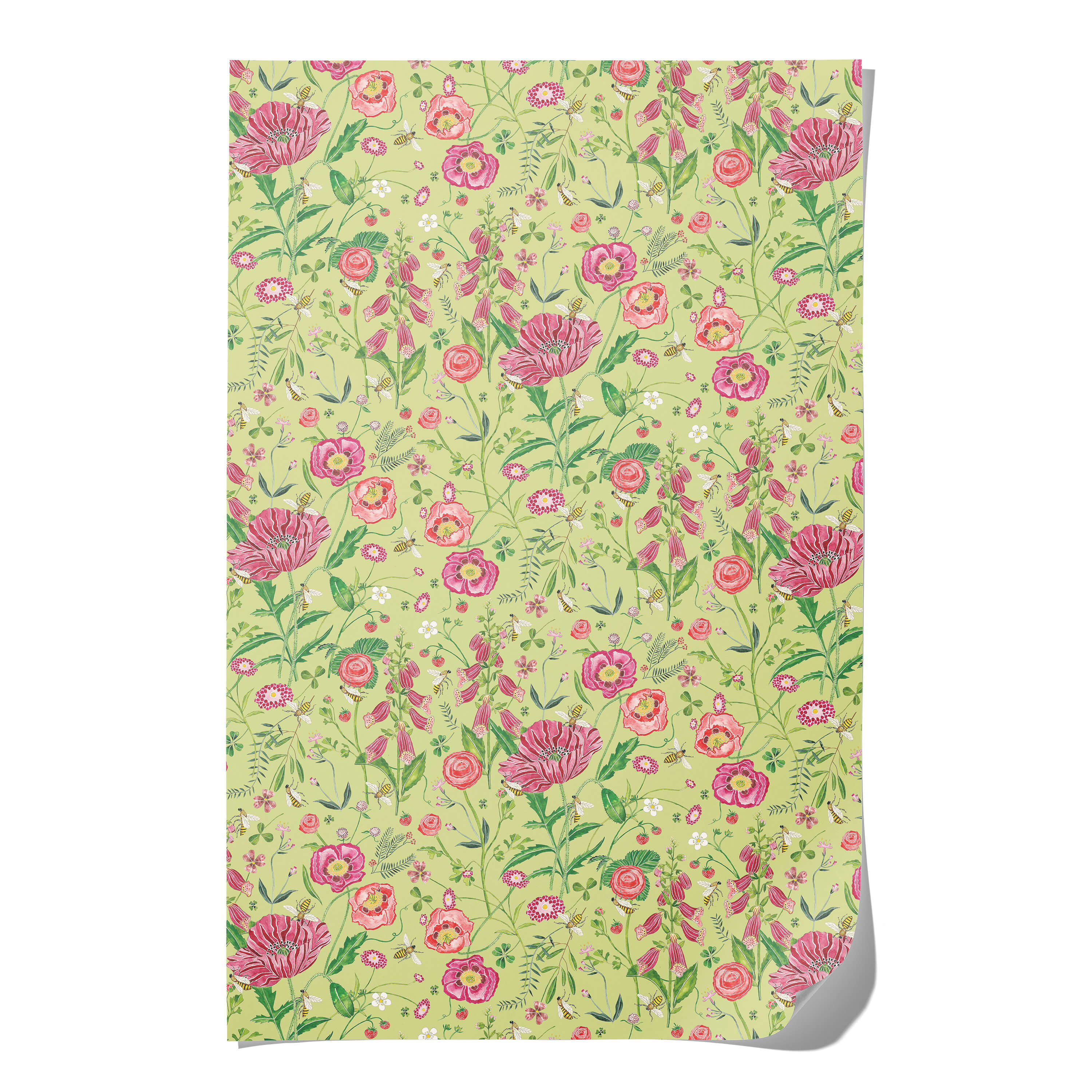 Bees wrapping paper Single