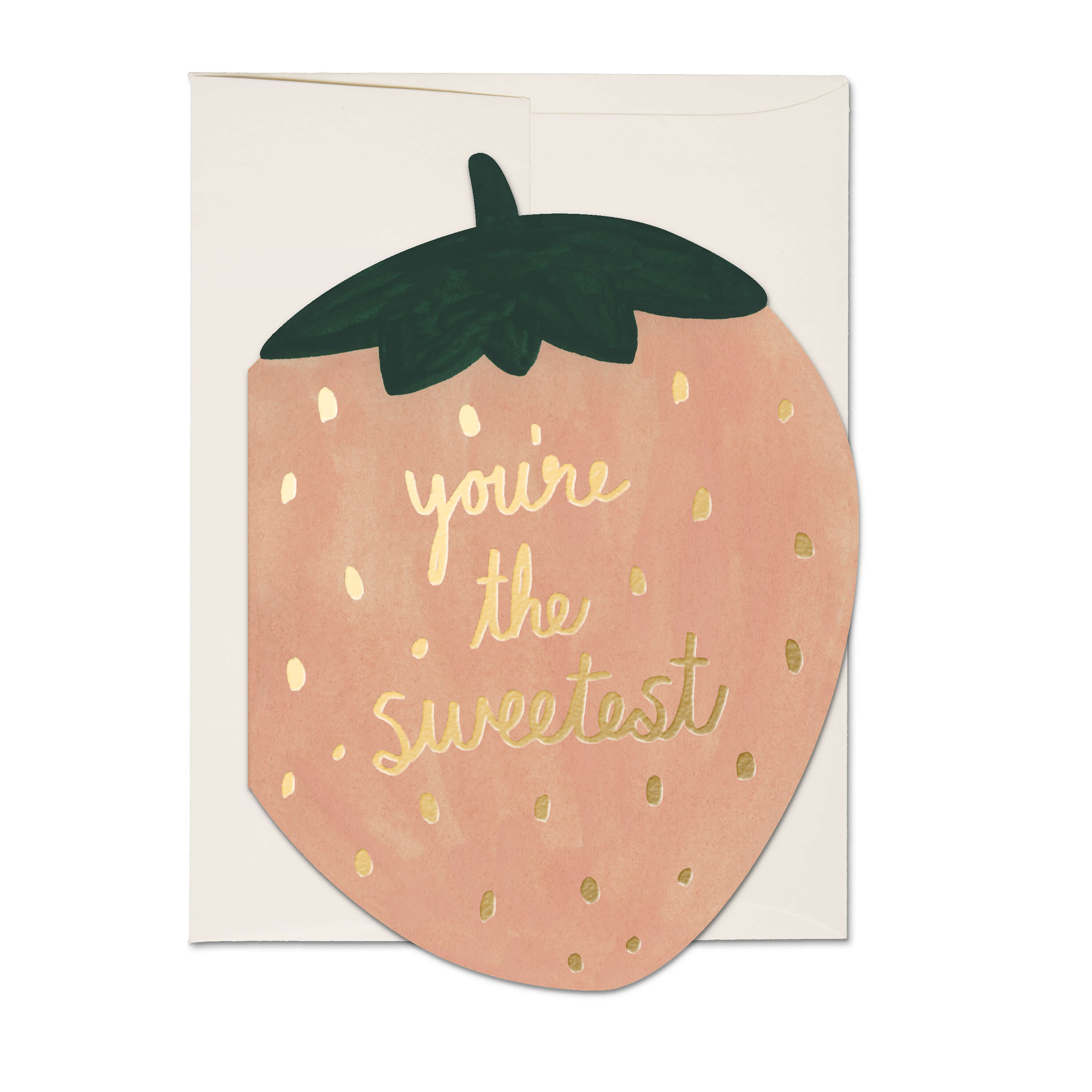 Strawberry greeting card Single