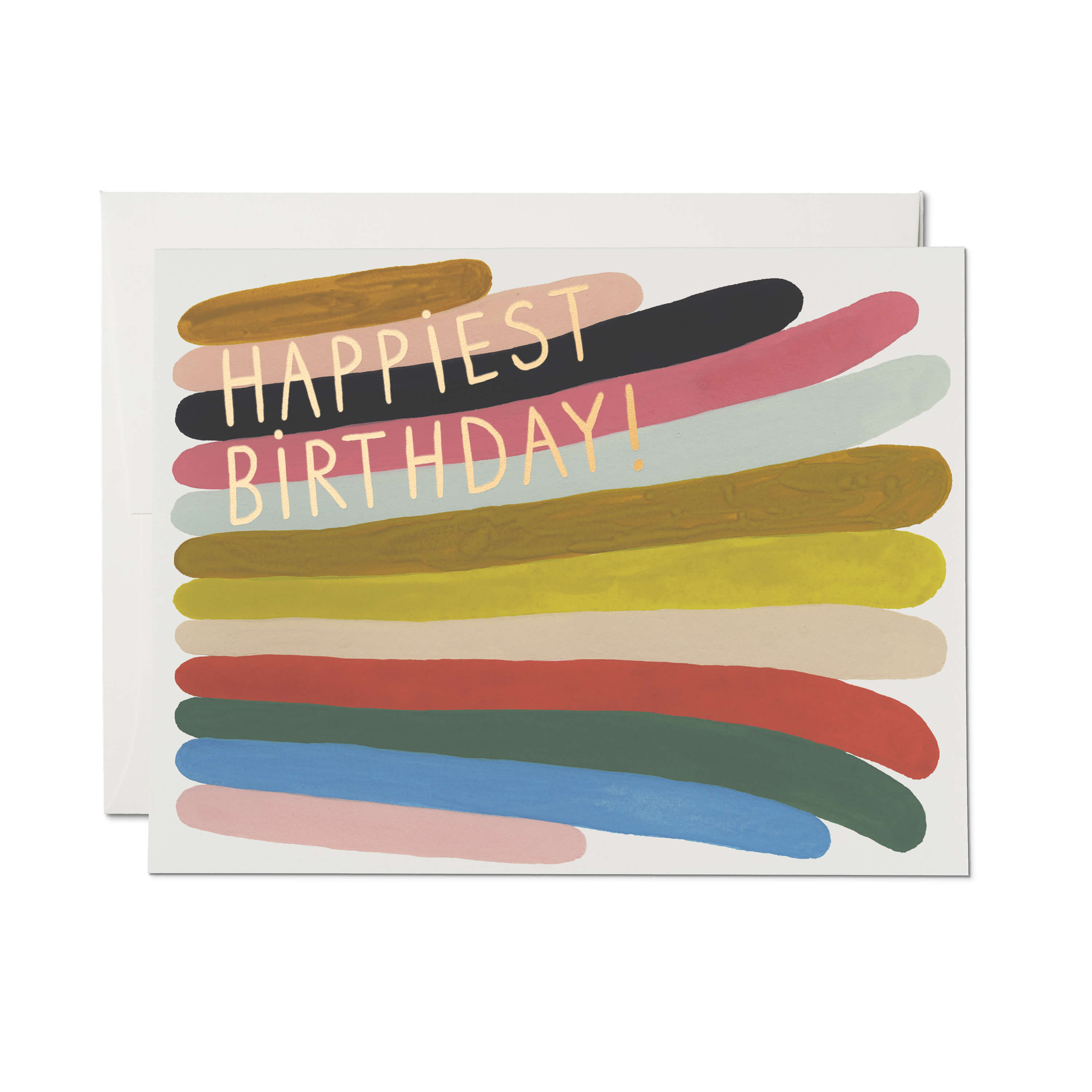 Rainbow Stripes greeting card Single