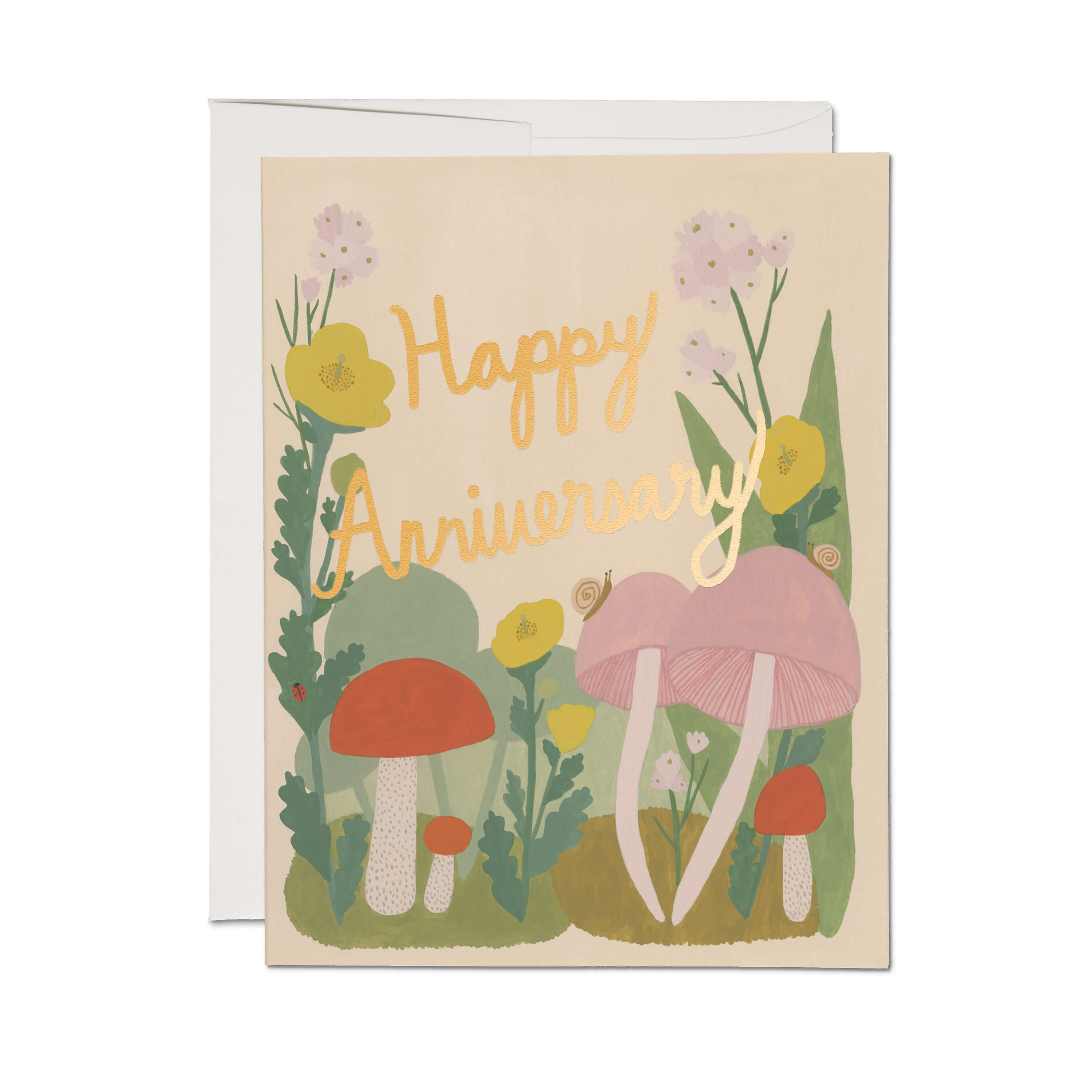 Woodland Anniversary greeting card Single