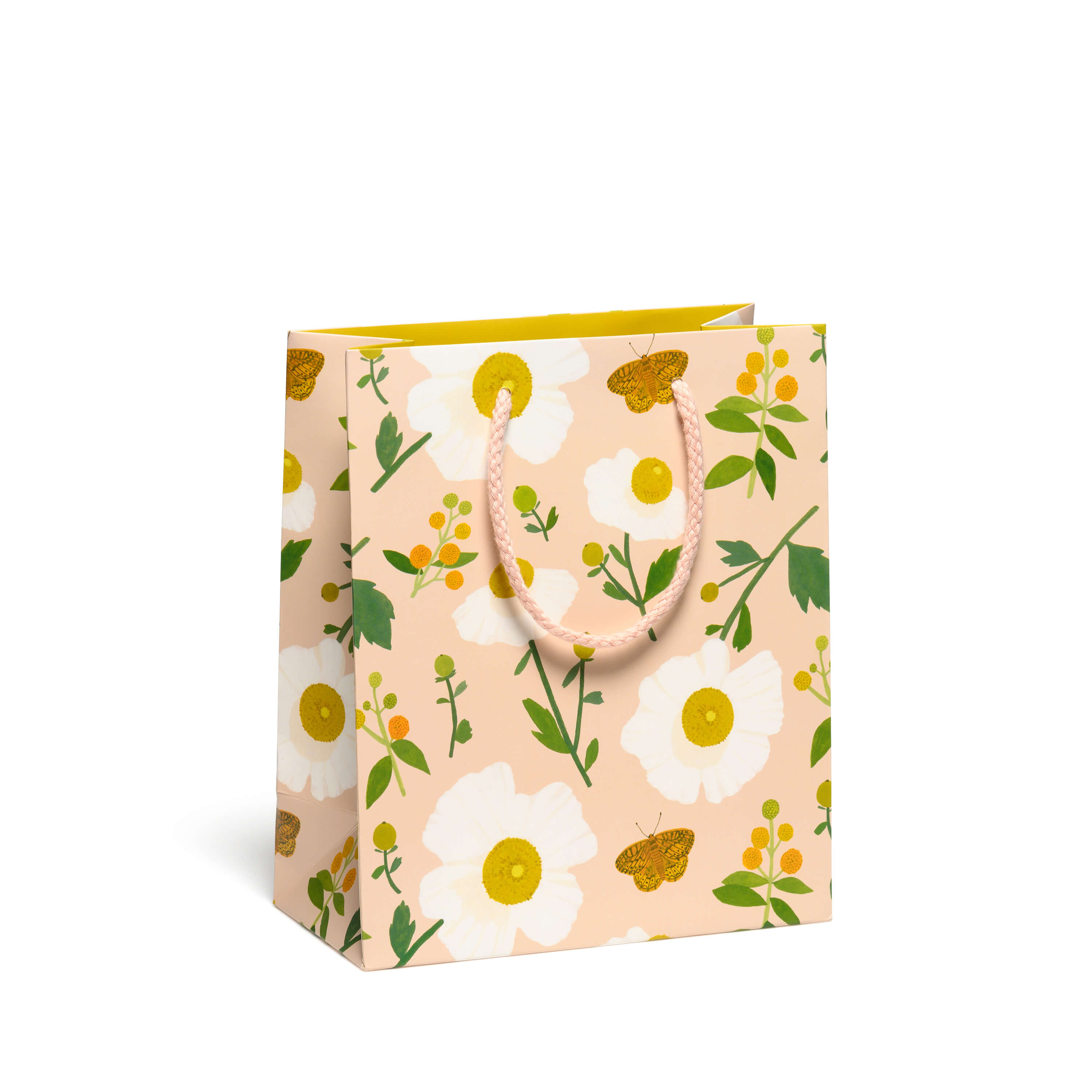 White Poppies medium gift bag Medium