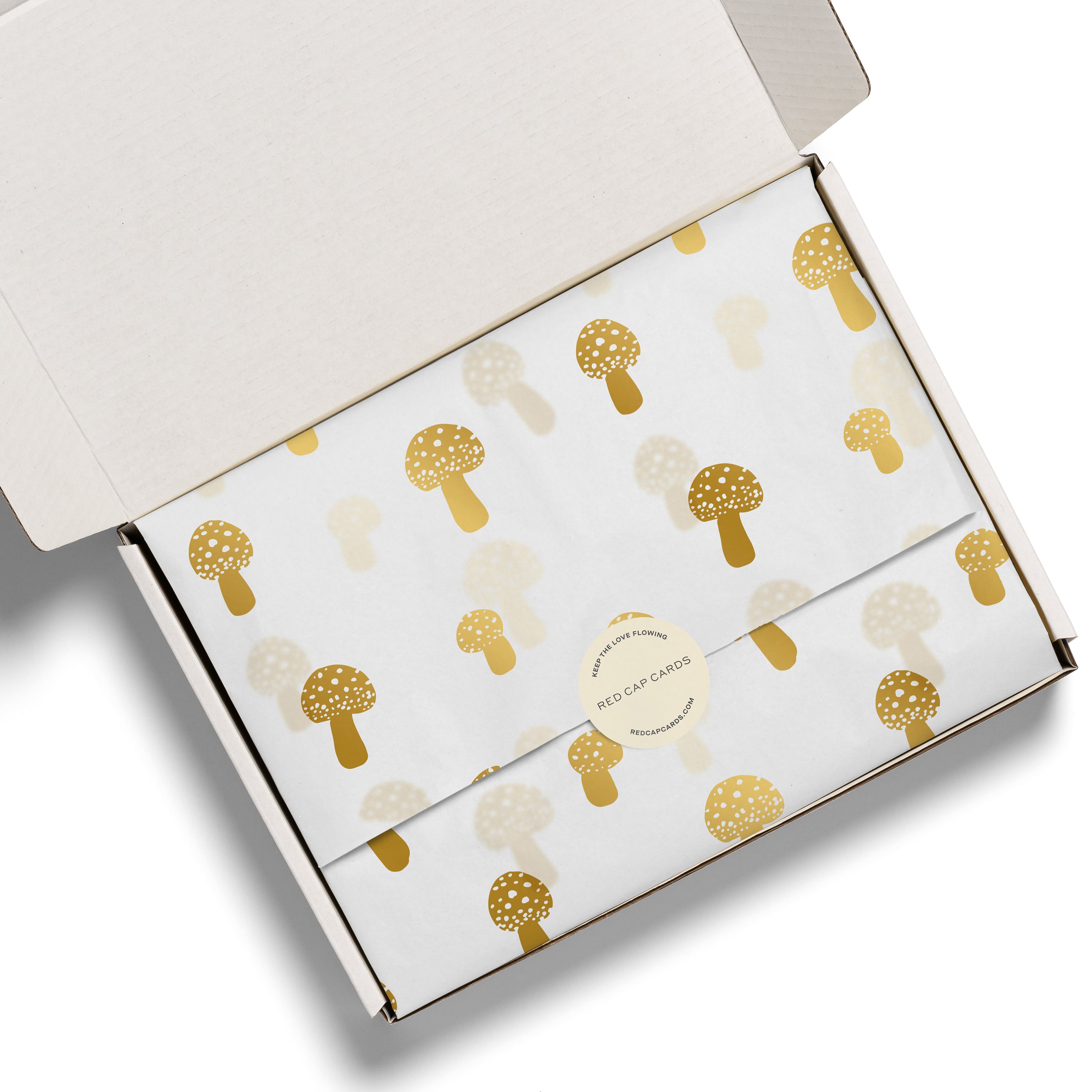 Tiny Mushrooms tissue paper