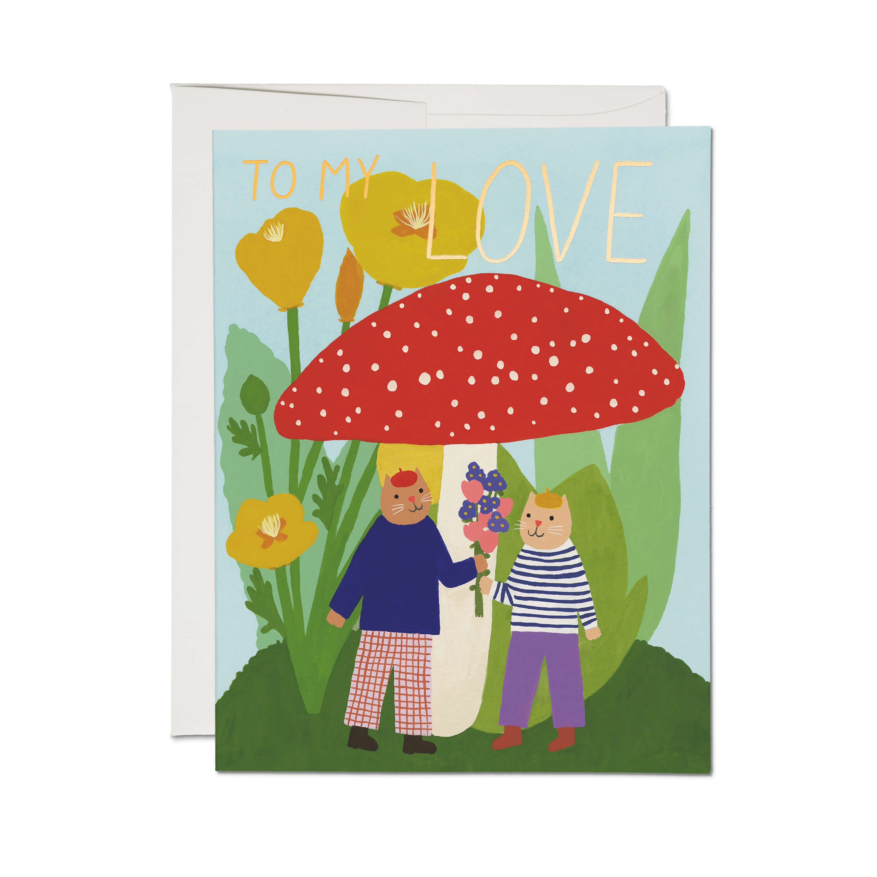My Love greeting card Single