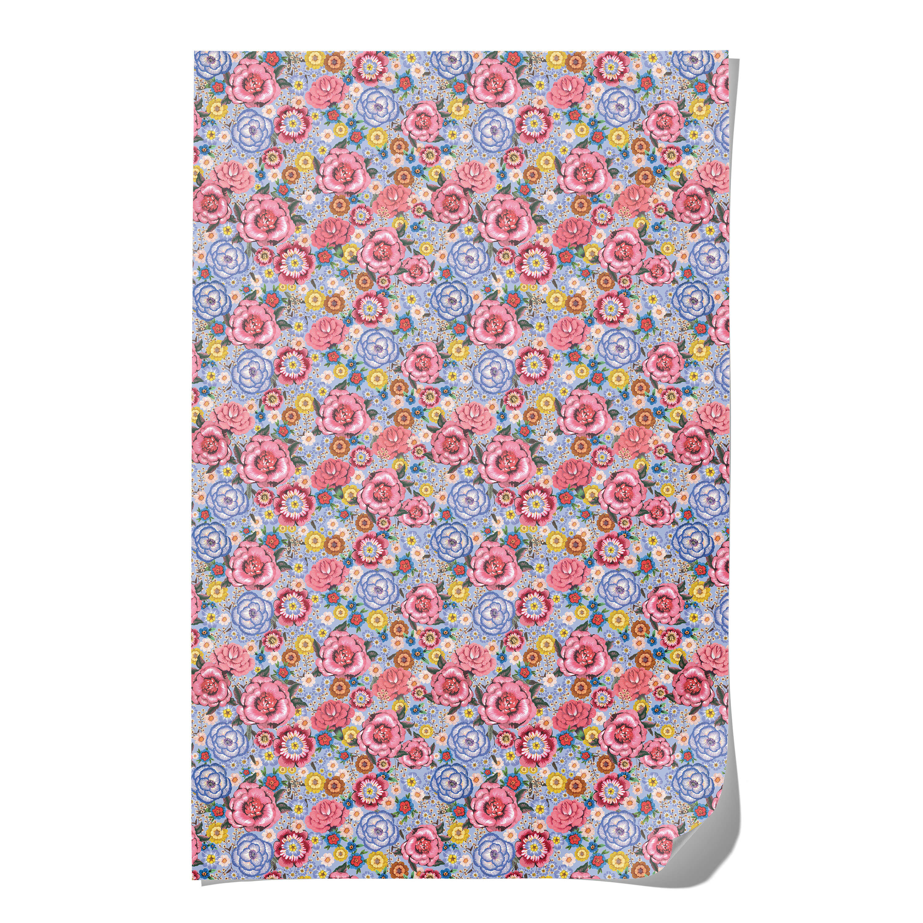 Blue Rose wrapping paper Single