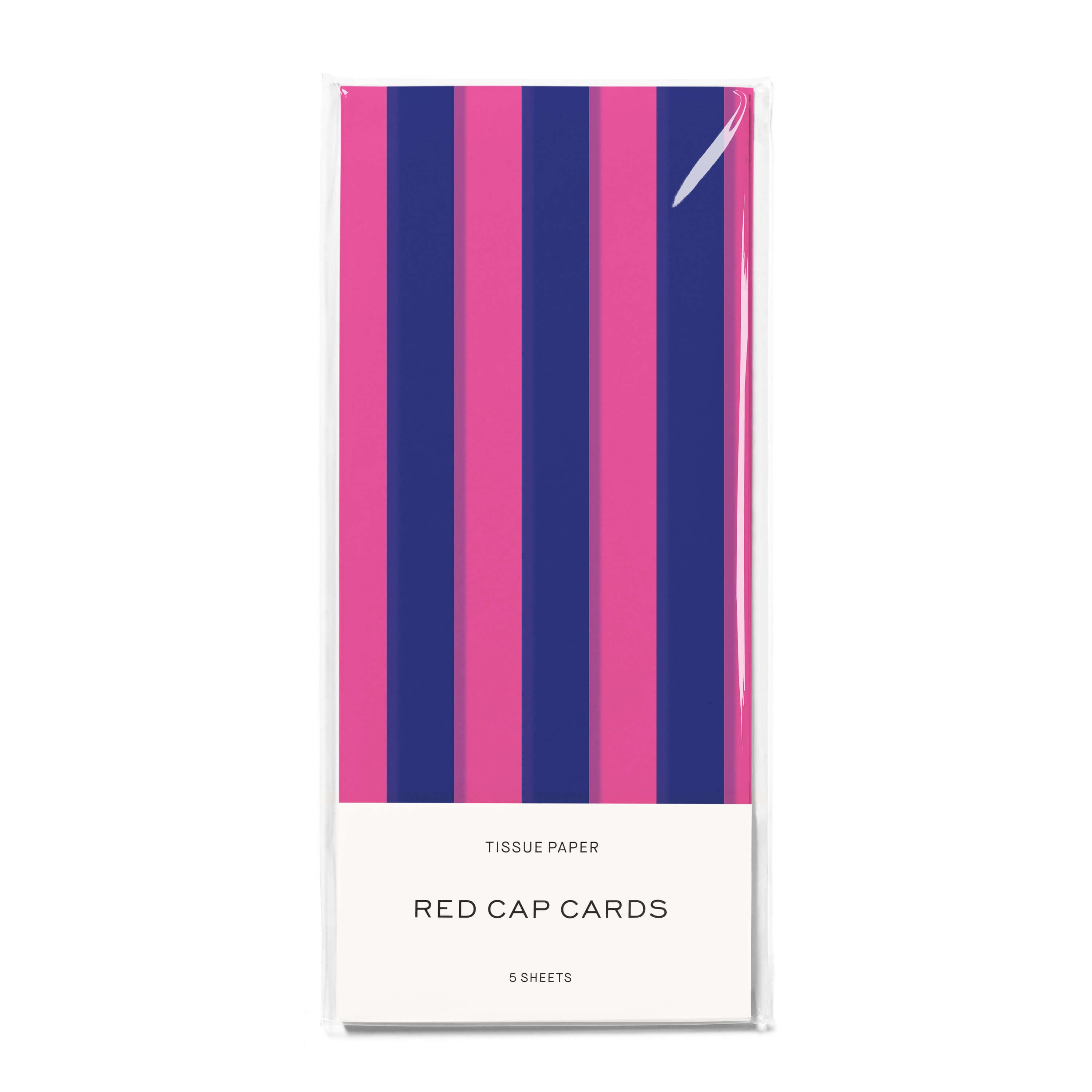 Blue and Pink Stripes tissue 5 Sheets