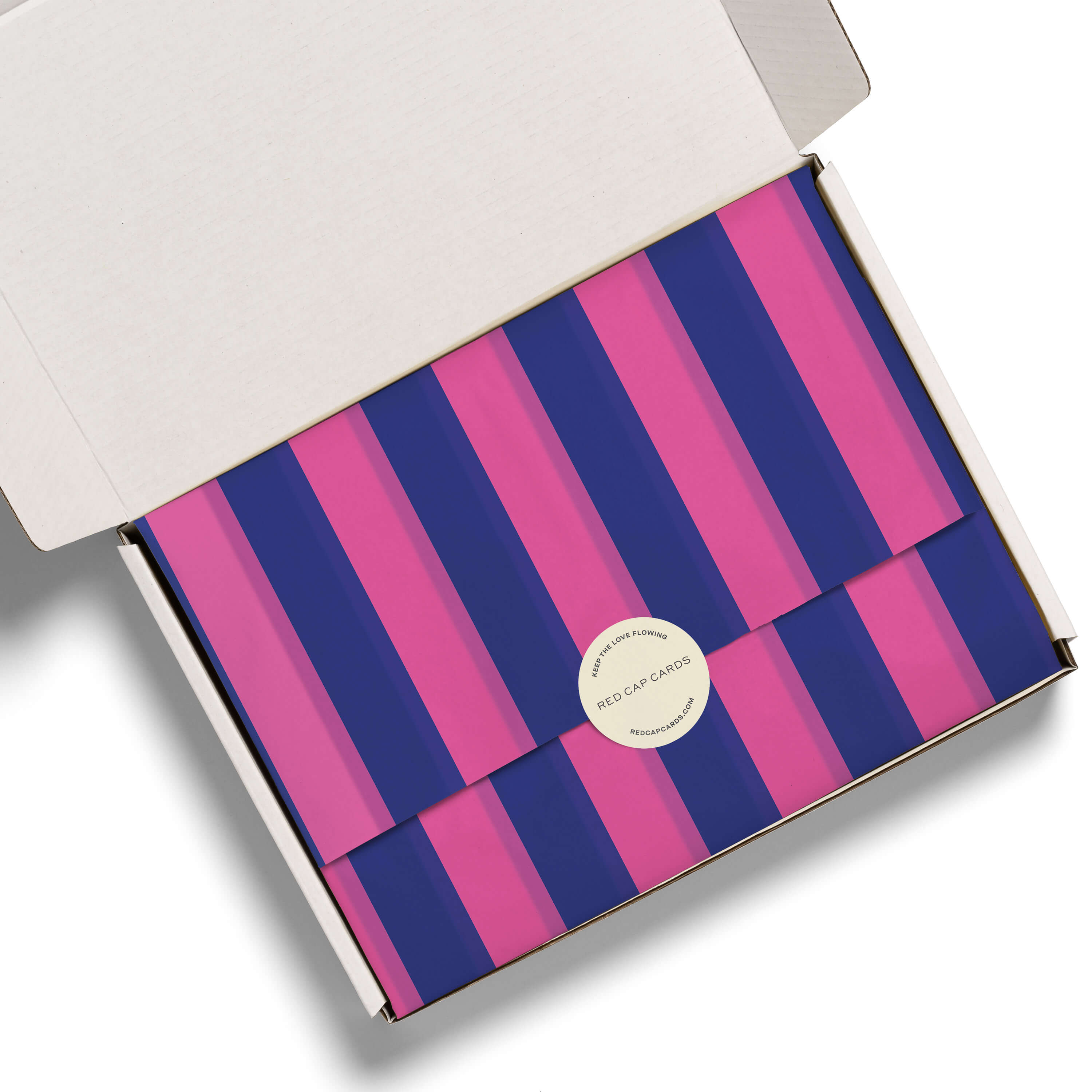 Blue and Pink Stripes tissue 5 Sheets